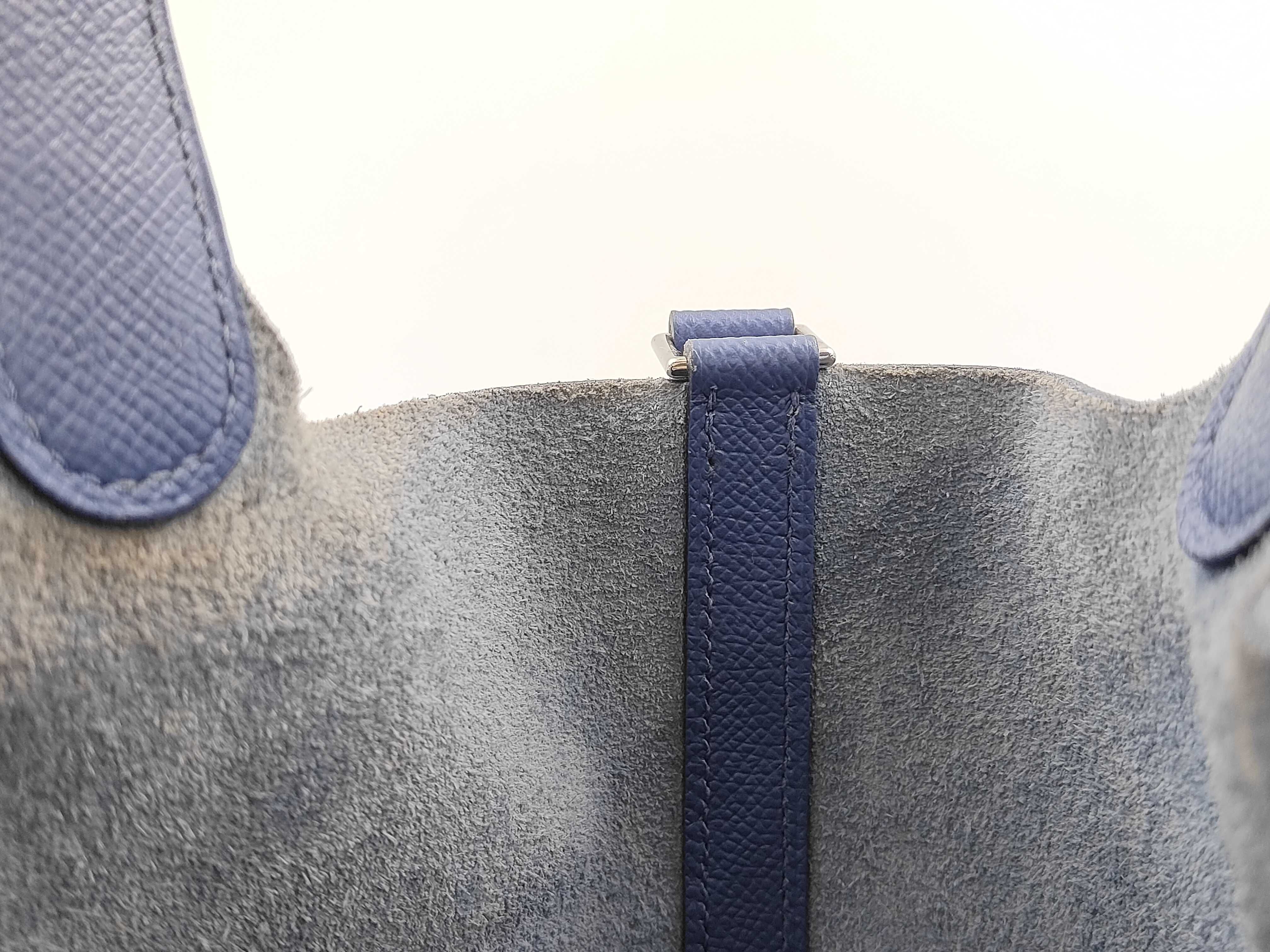 Picotin Lock 22 MM Tressage Veau Epsom Silver Hardware C Stamp: 2018 Handbag — view 8