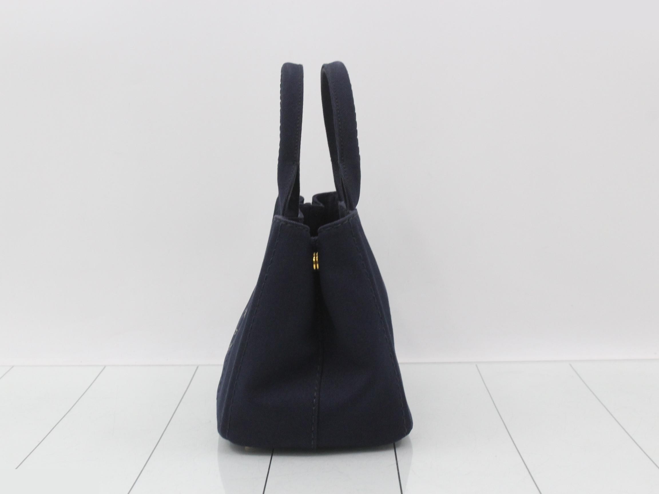 Canapa 2-way handbag, navy — view 3