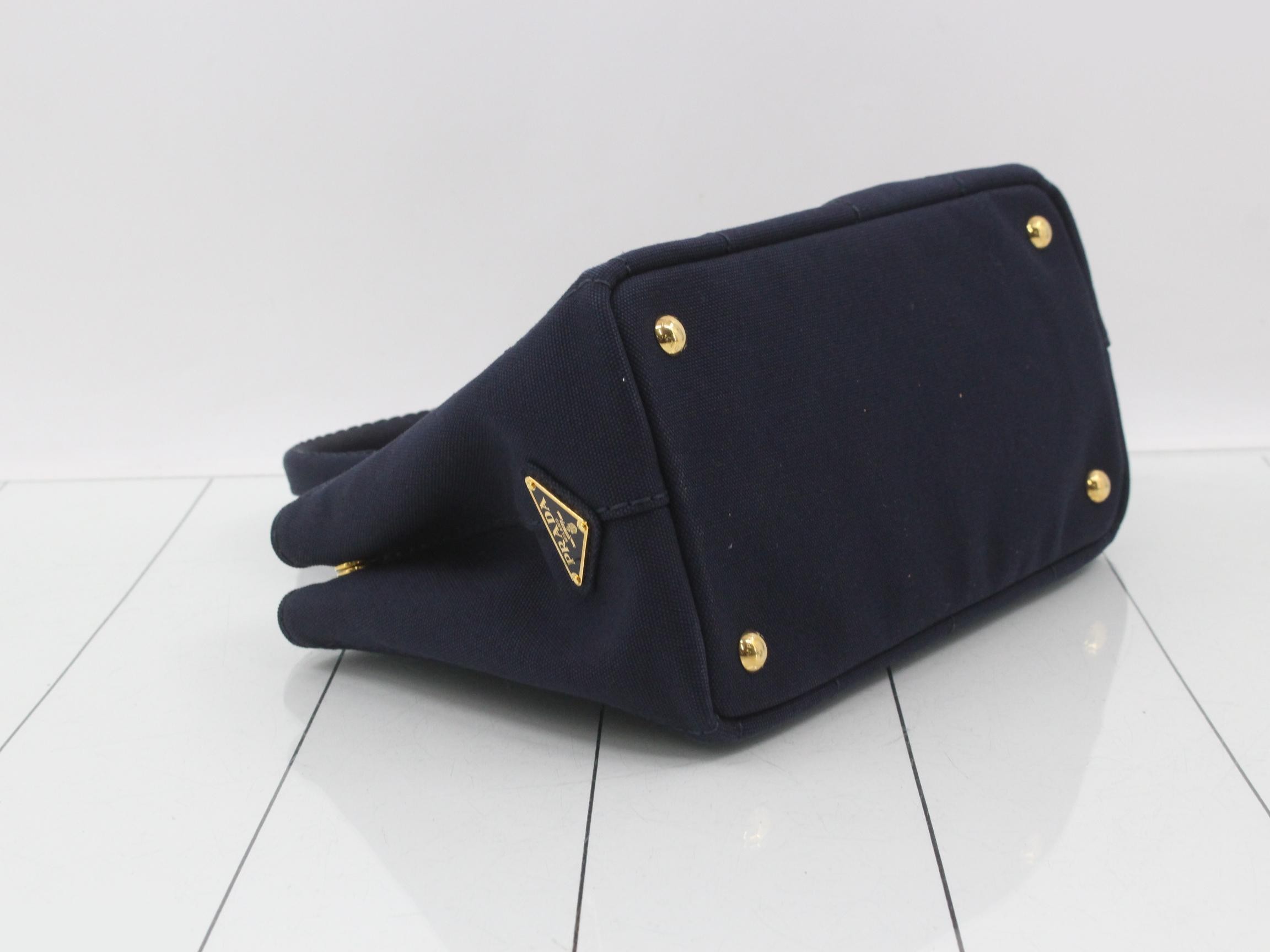 Canapa 2-way handbag, navy — view 5