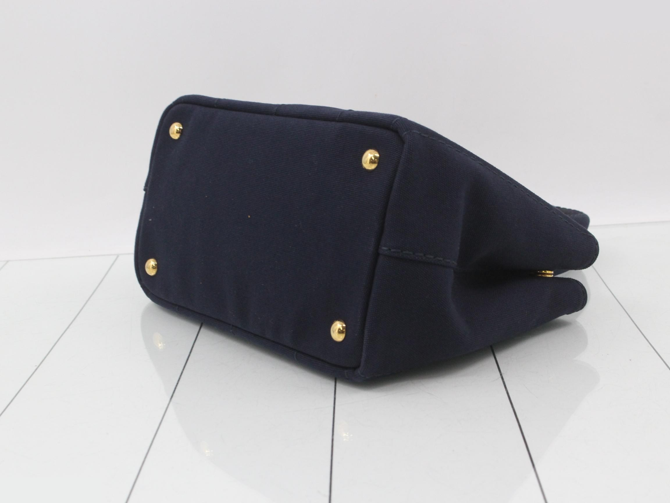 Canapa 2-way handbag, navy — view 6
