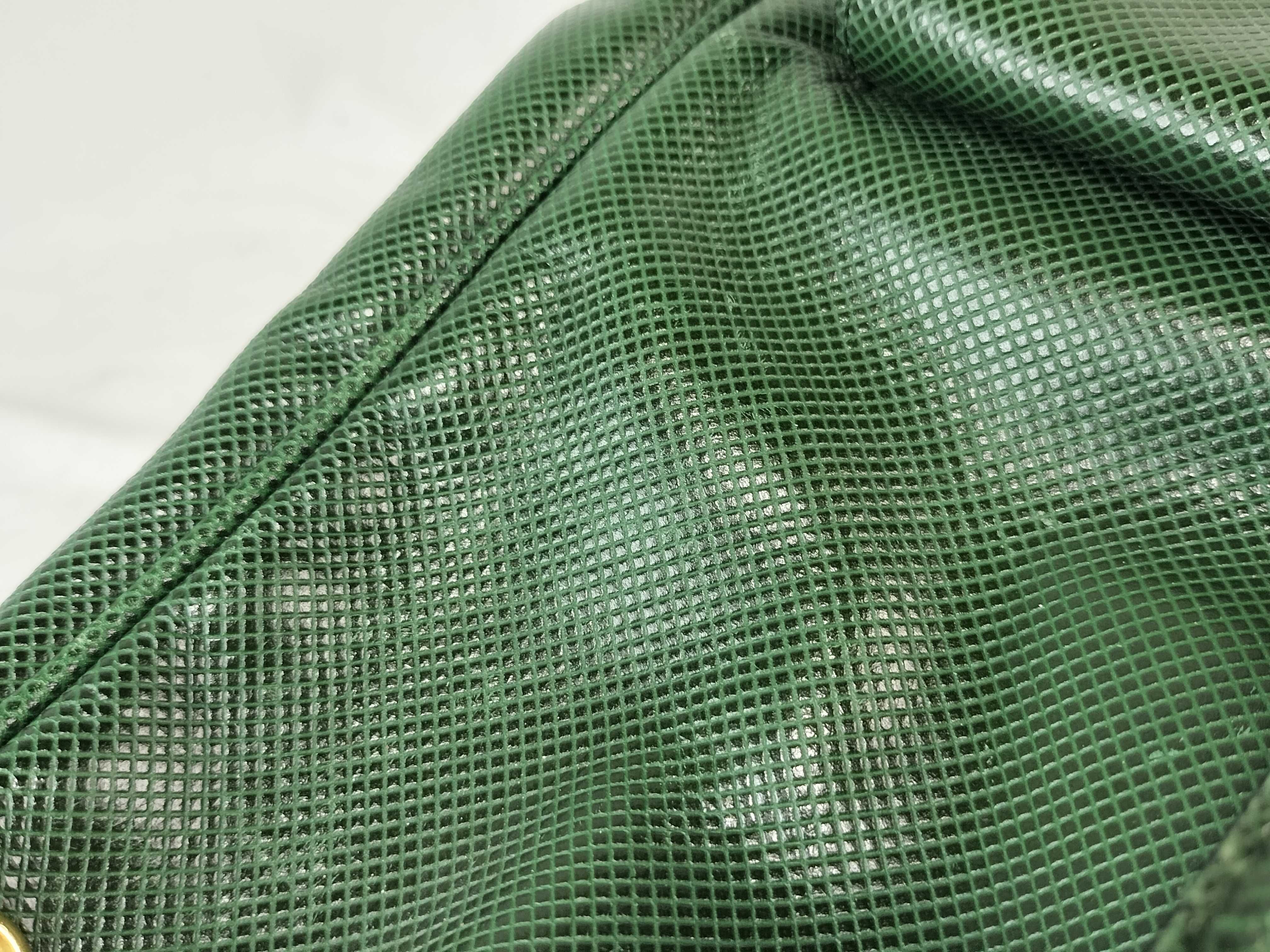 Leather Backpack, Green — view 13