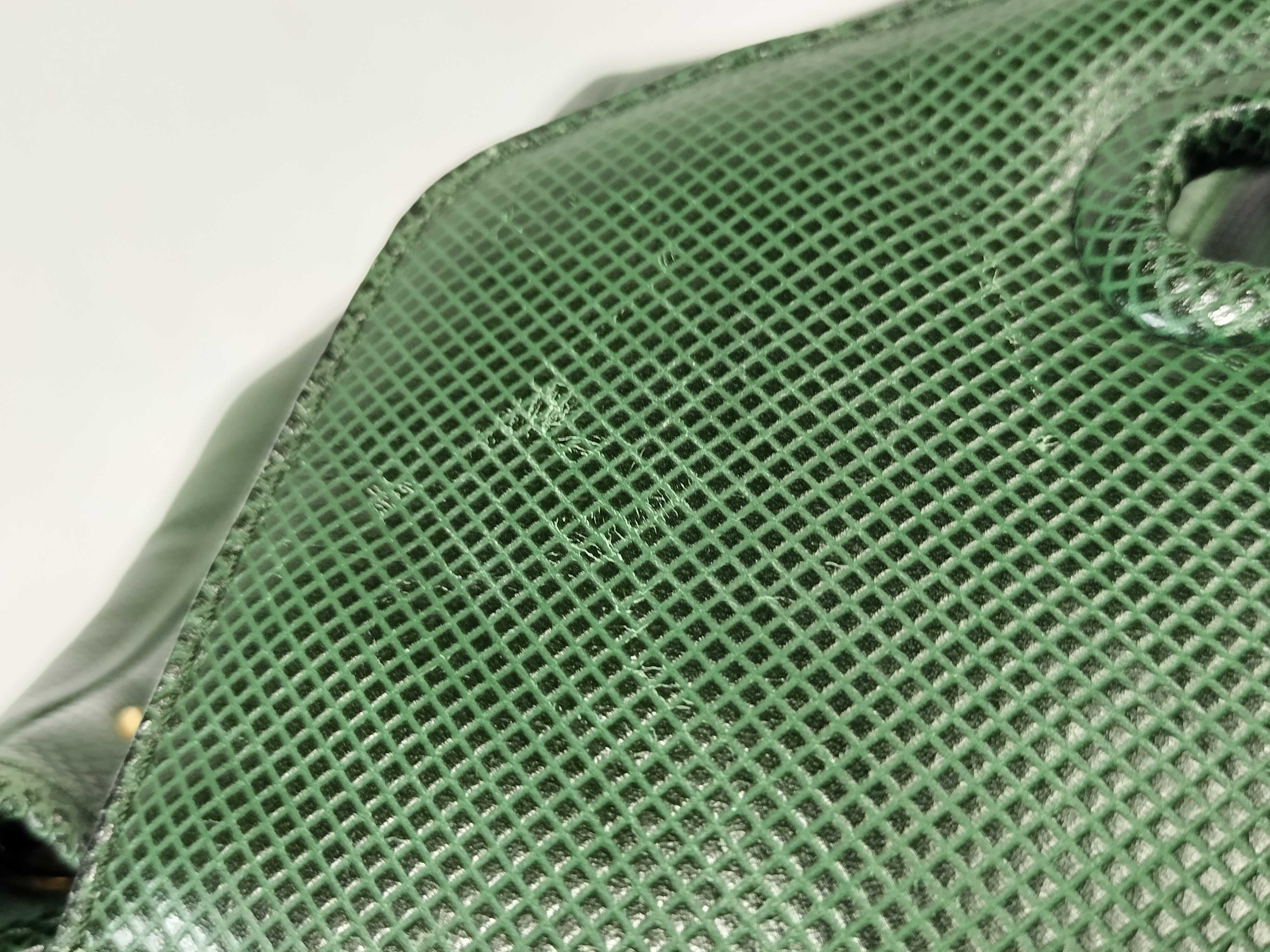 Leather Backpack, Green — view 15