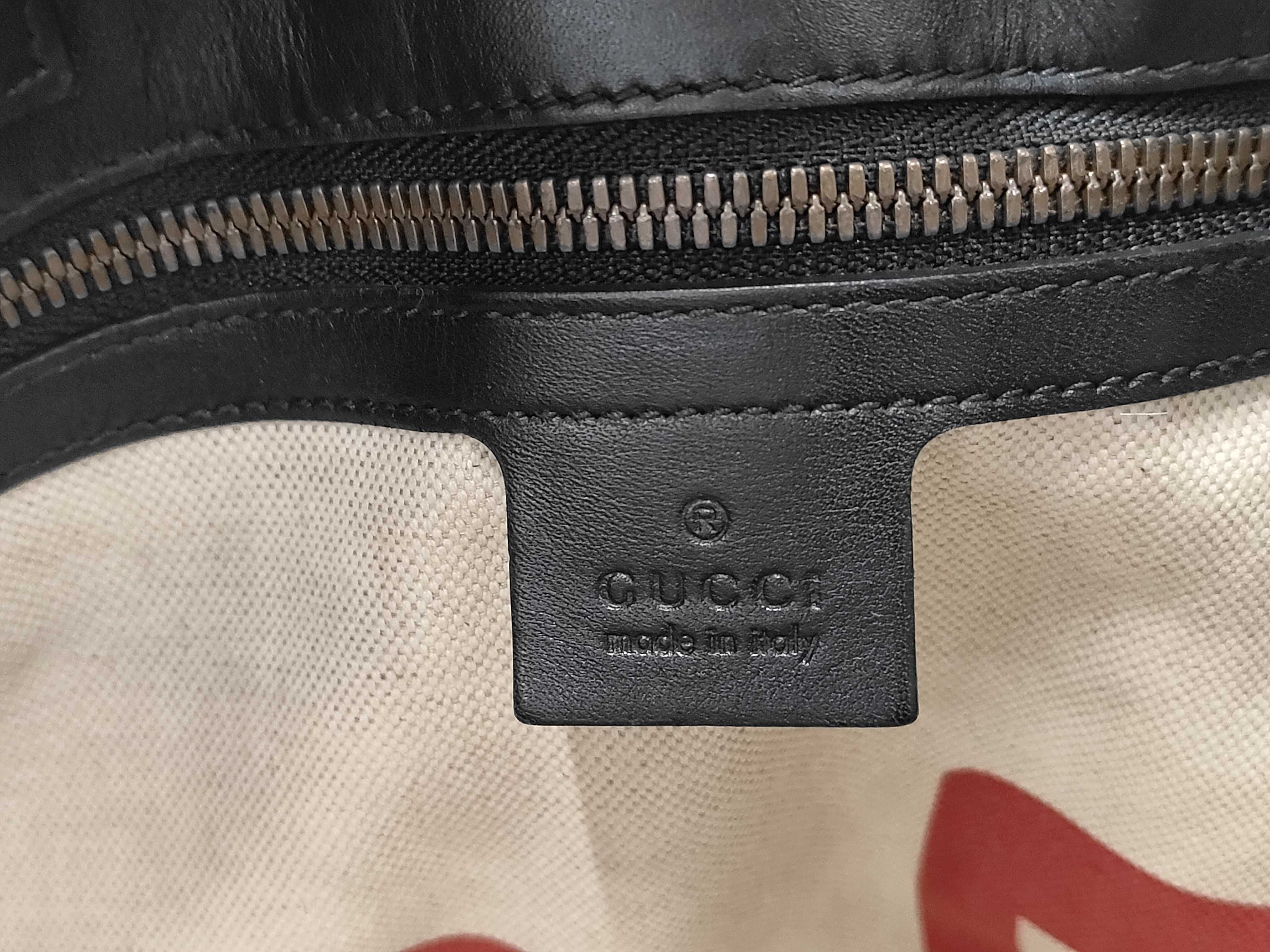Vertical Tote Bag, Black/Beige, Supreme Coated Canvas, Gold Hardware. — view 12