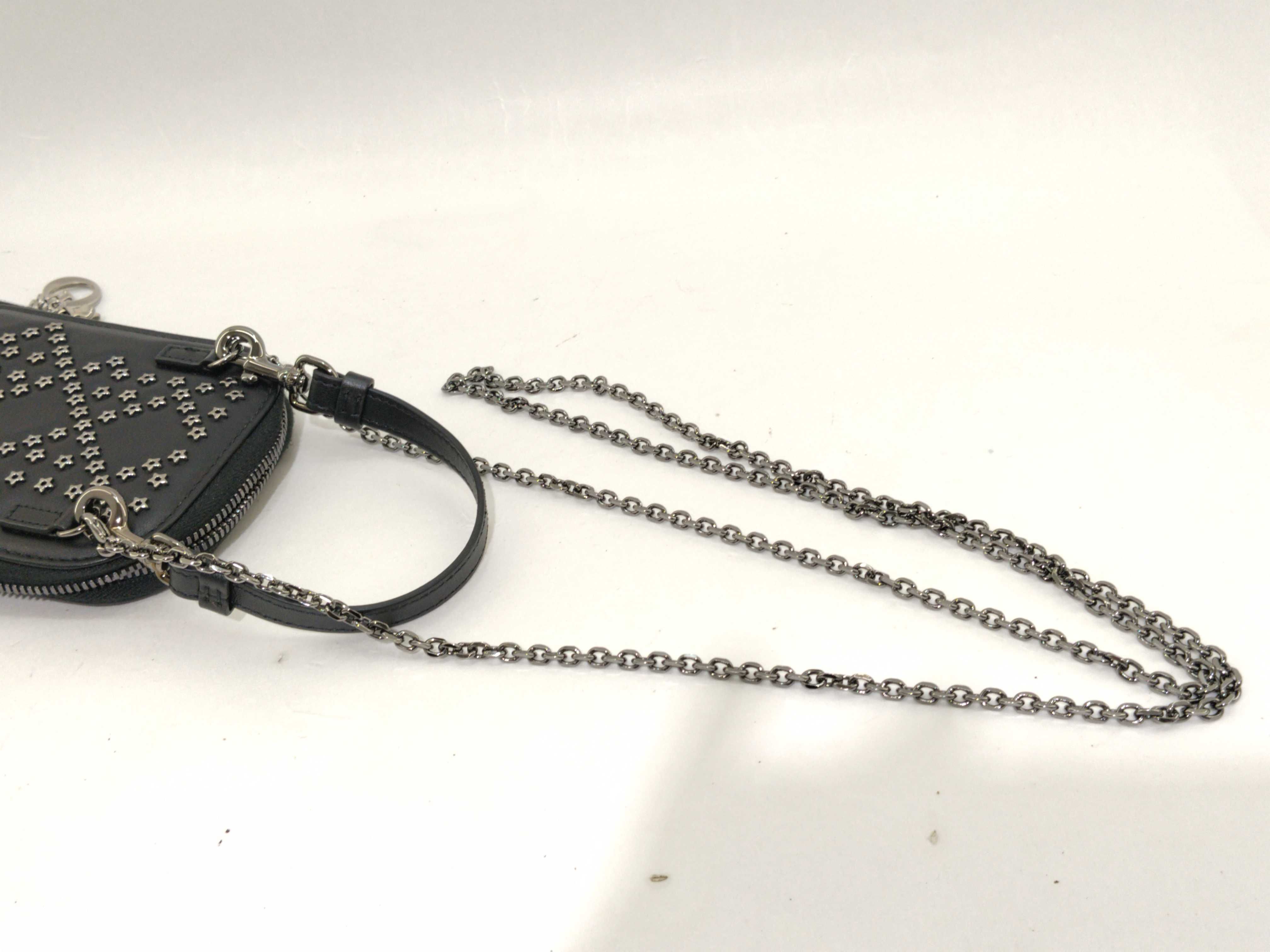 Lady Callin Phone Holder / Leather / Black / Silver Hardware / Chain, Strap, Dust Bag, Box Bag — view 14