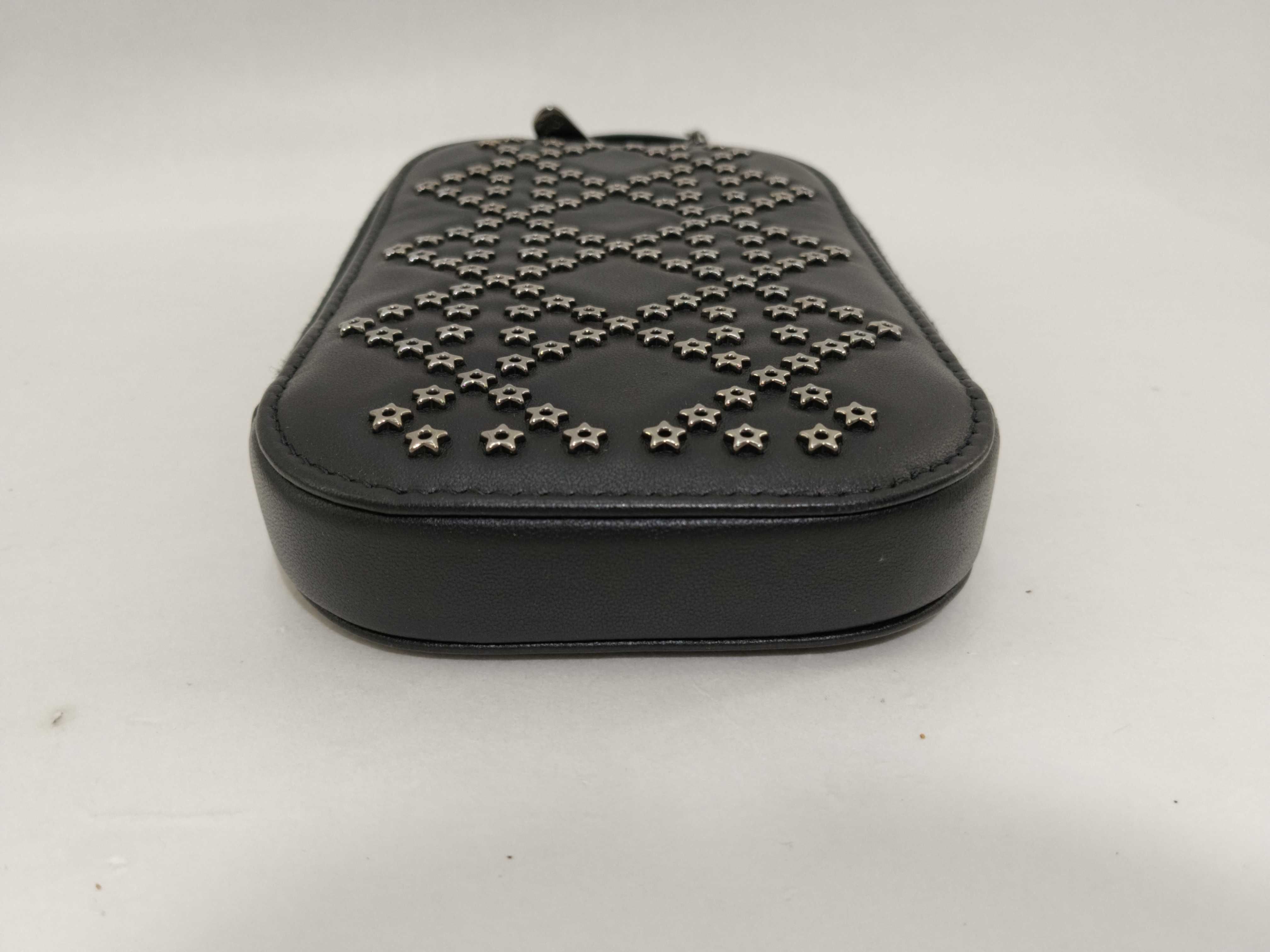 Lady Callin Phone Holder / Leather / Black / Silver Hardware / Chain, Strap, Dust Bag, Box Bag — view 3