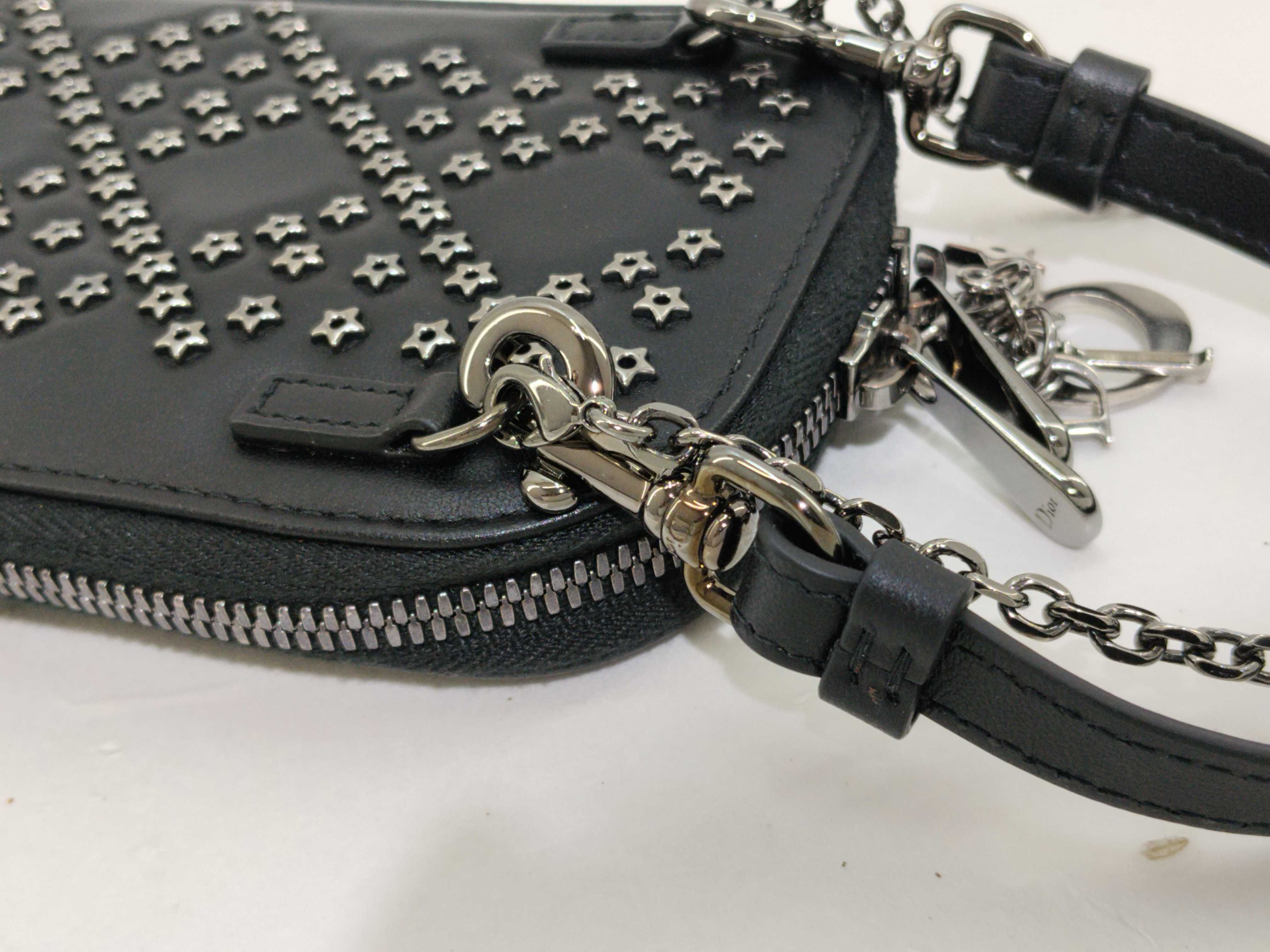 Lady Callin Phone Holder / Leather / Black / Silver Hardware / Chain, Strap, Dust Bag, Box Bag — view 5