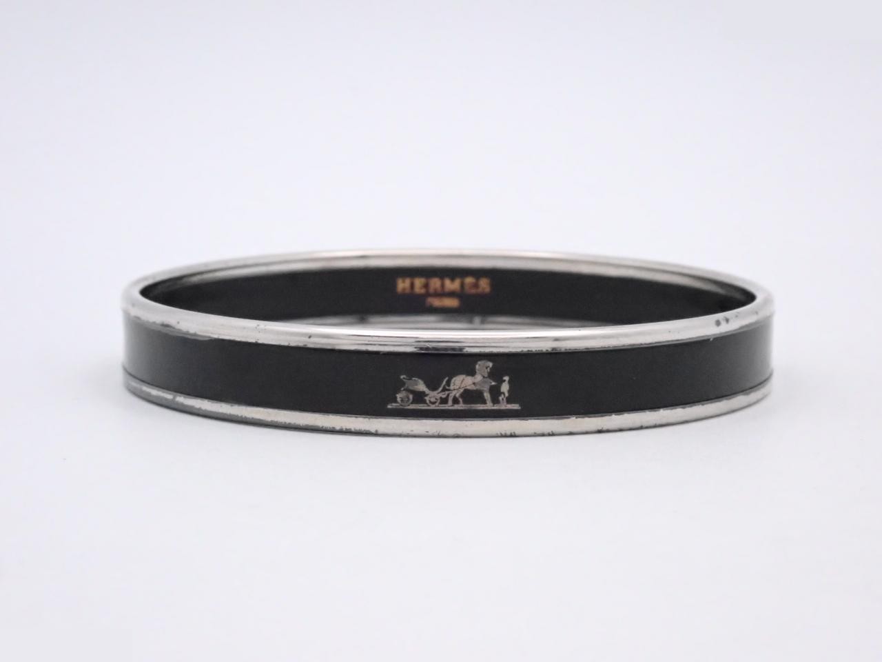 Bangle, Lemail PM, Black, Fan Caleche, Wrist circumference approx. 19.5 cm