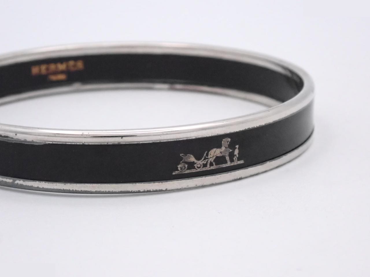 Bangle, Lemail PM, Black, Fan Caleche, Wrist circumference approx. 19.5 cm — view 3