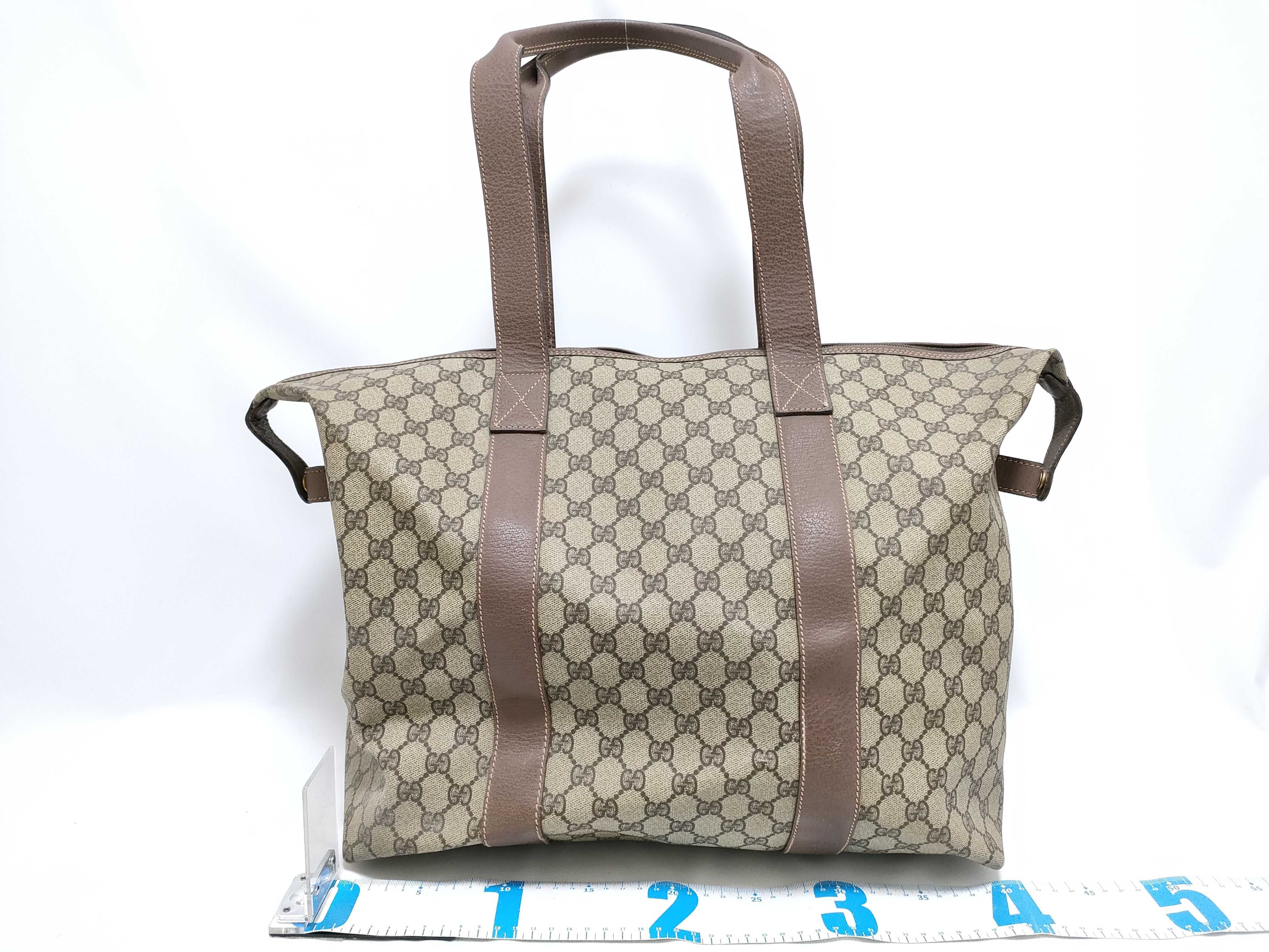 GG Supreme Boston Bag 012.615 - GG Supreme PVC Leather Beige Boston Bag — view 2