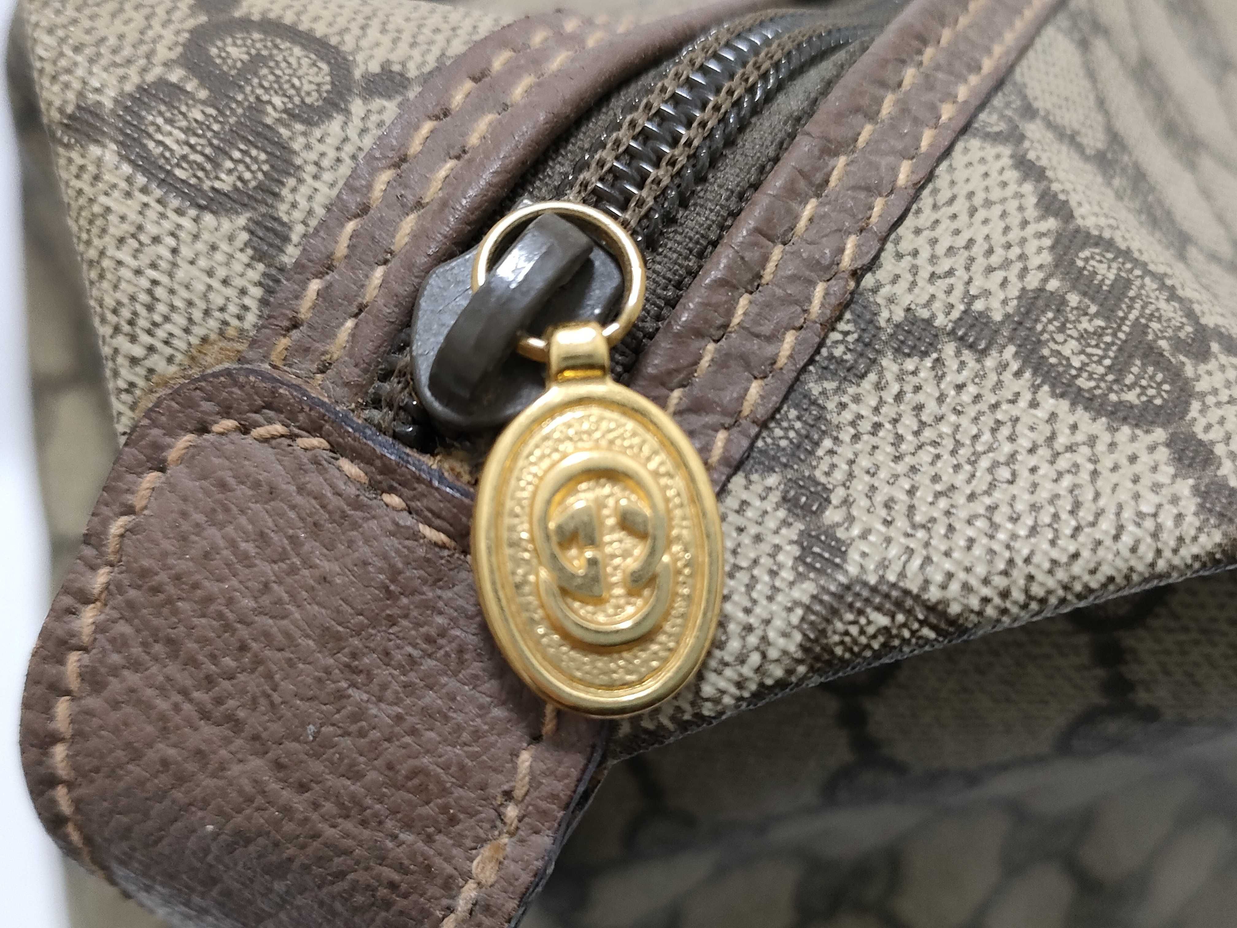 GG Supreme Boston Bag 012.615 - GG Supreme PVC Leather Beige Boston Bag — view 13