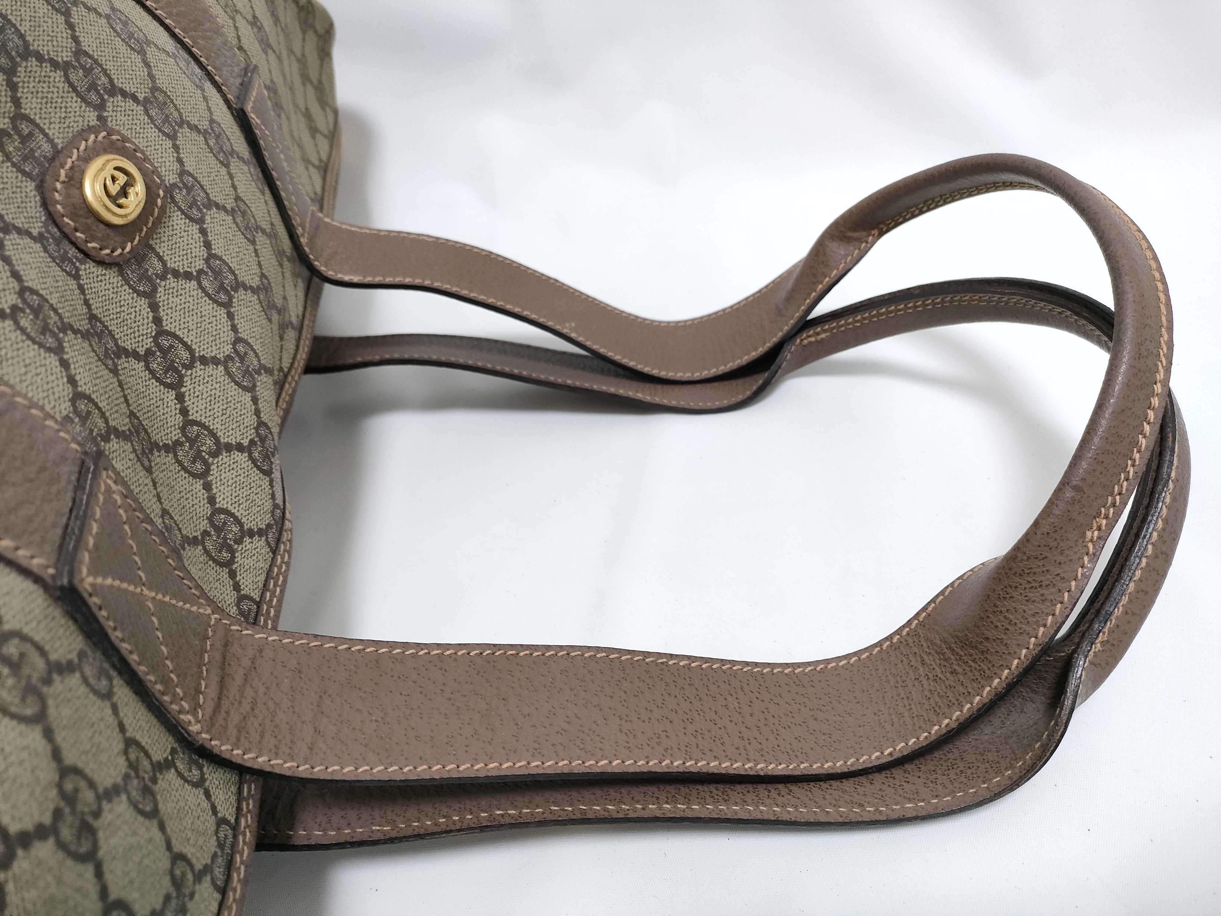 GG Supreme Boston Bag 012.615 - GG Supreme PVC Leather Beige Boston Bag — view 3