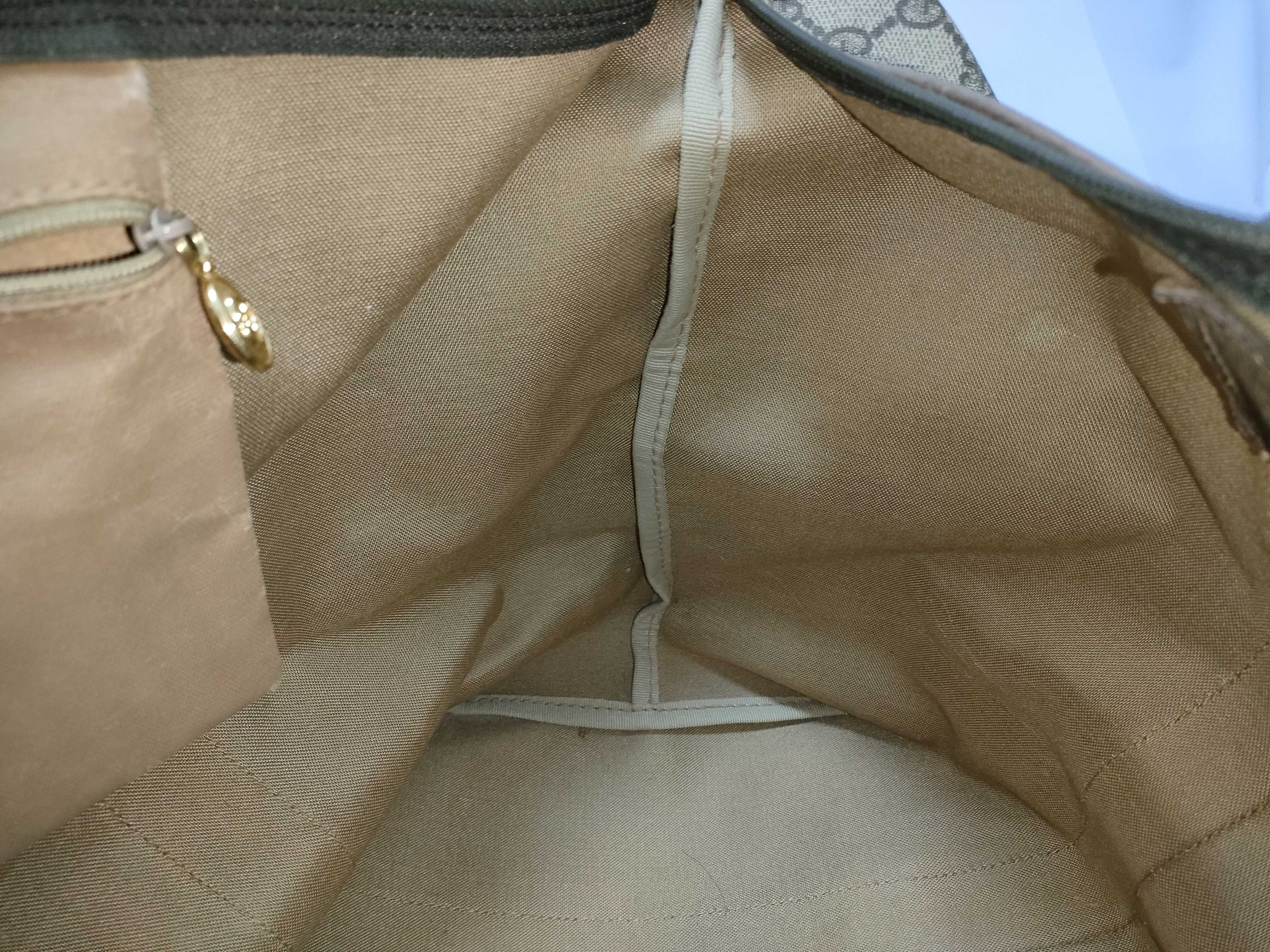 GG Supreme Boston Bag 012.615 - GG Supreme PVC Leather Beige Boston Bag — view 9