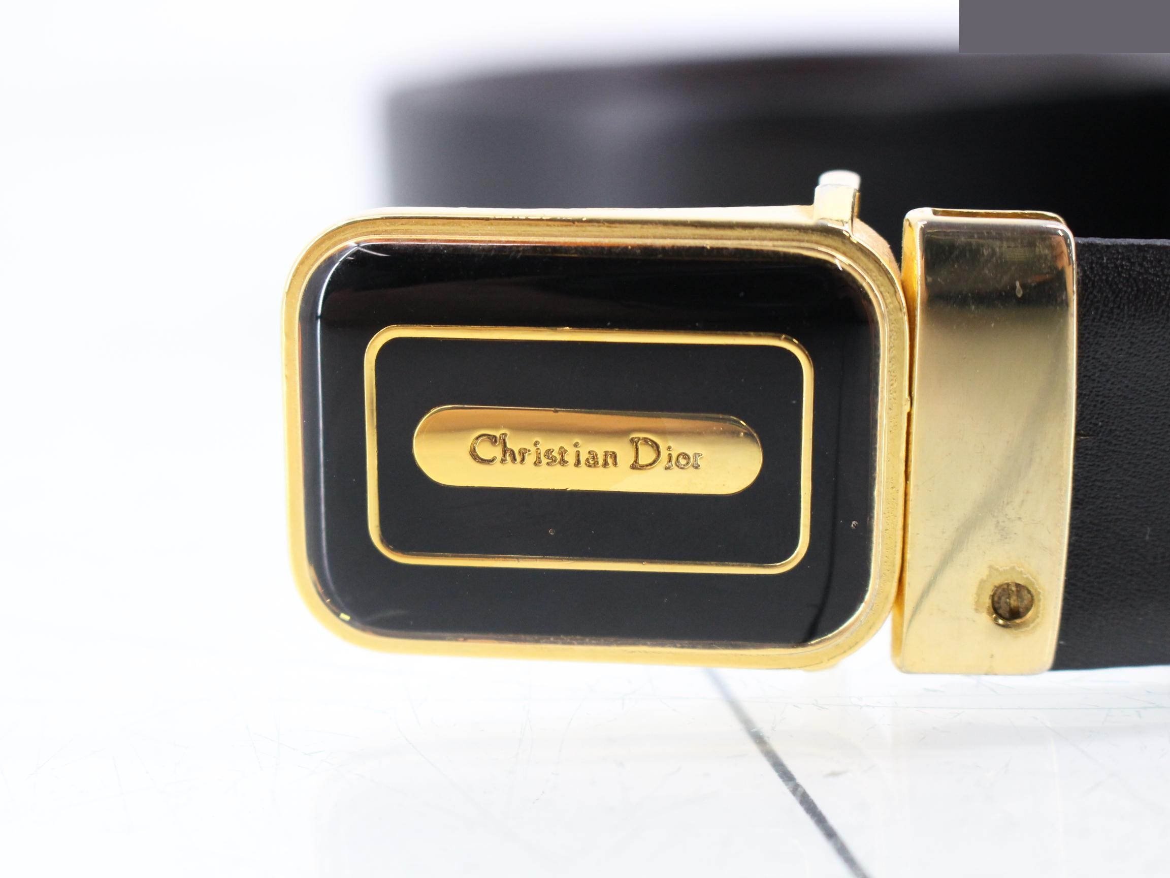 logo buckle belt DIOR — view 3