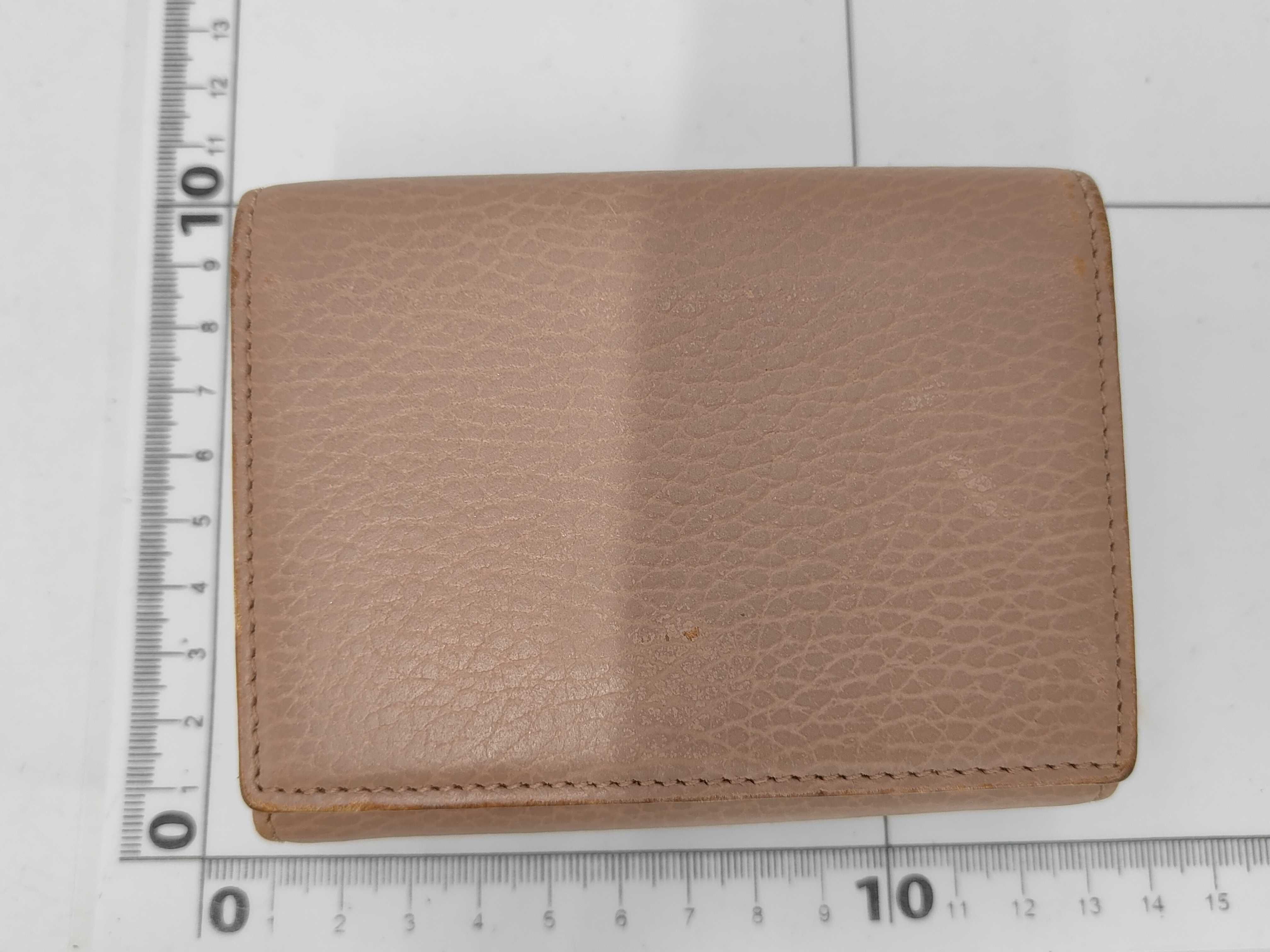 GG Marmont Tri-fold Wallet, Leather, Beige, 474746 — view 2
