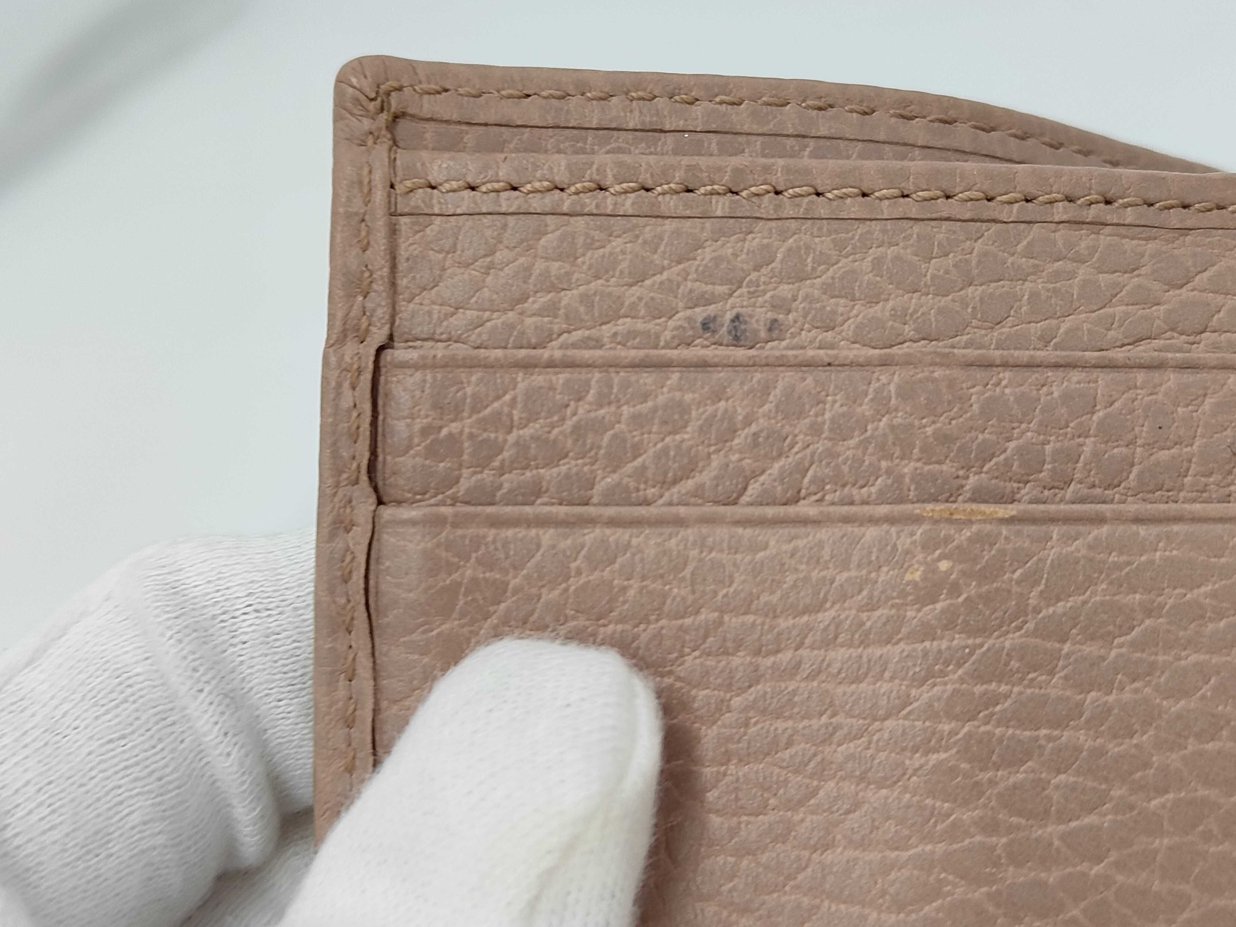 GG Marmont Tri-fold Wallet, Leather, Beige, 474746 — view 5
