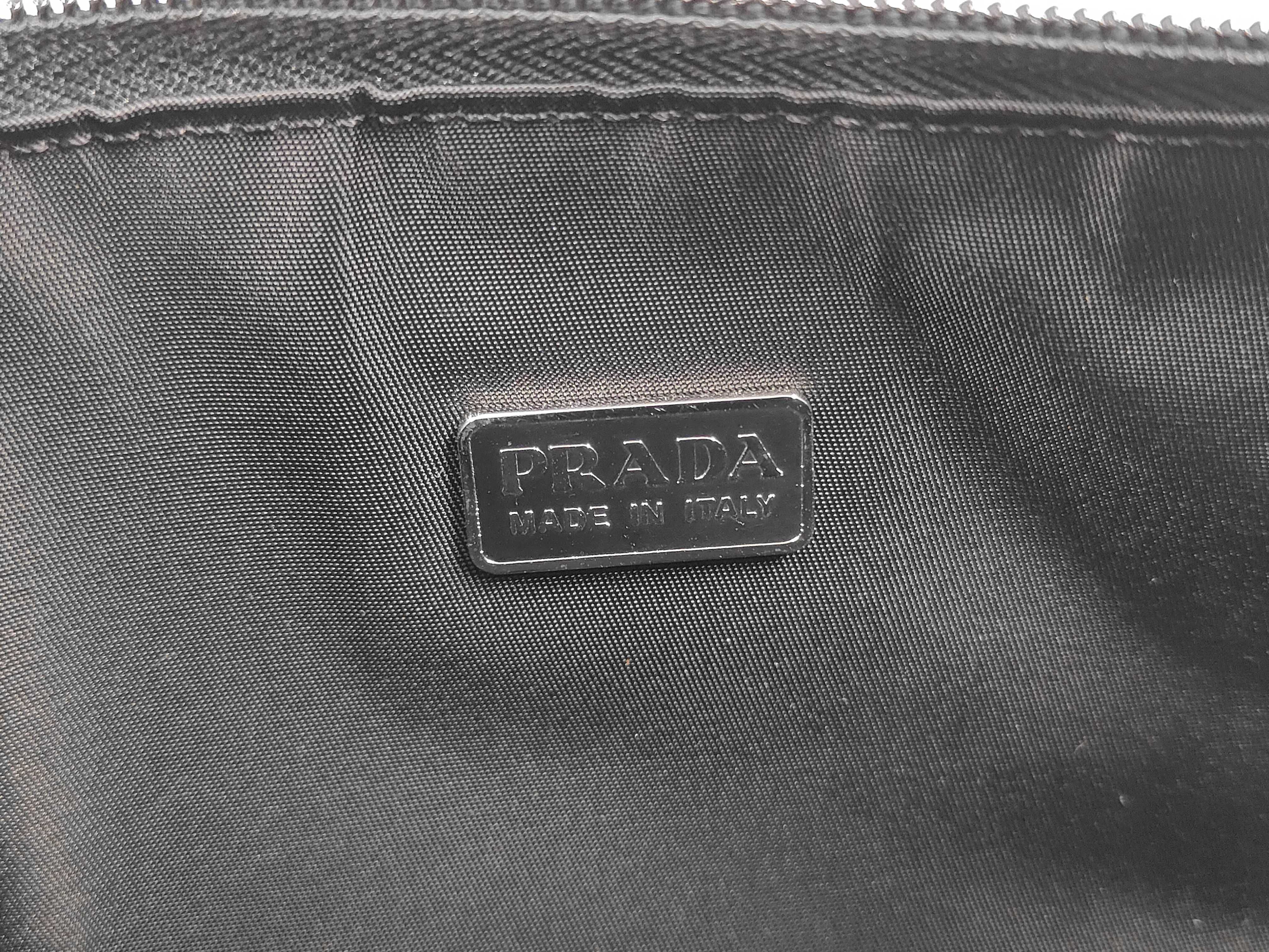 Plate Logo Accessory One-Shoulder Bag, Nylon, Black Shoulder Bag — view 8