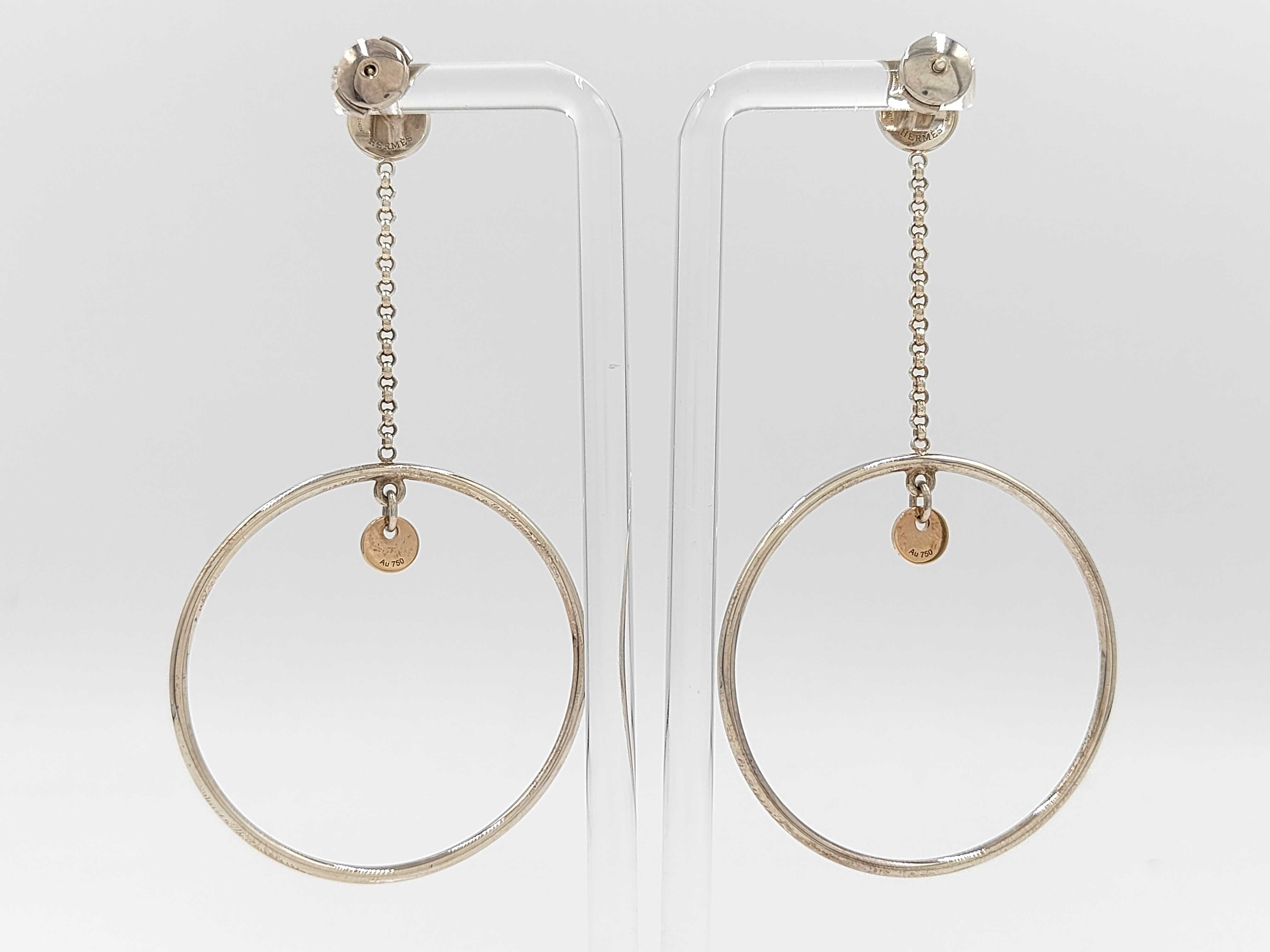 925/750 Ex-Libris Earrings — view 2