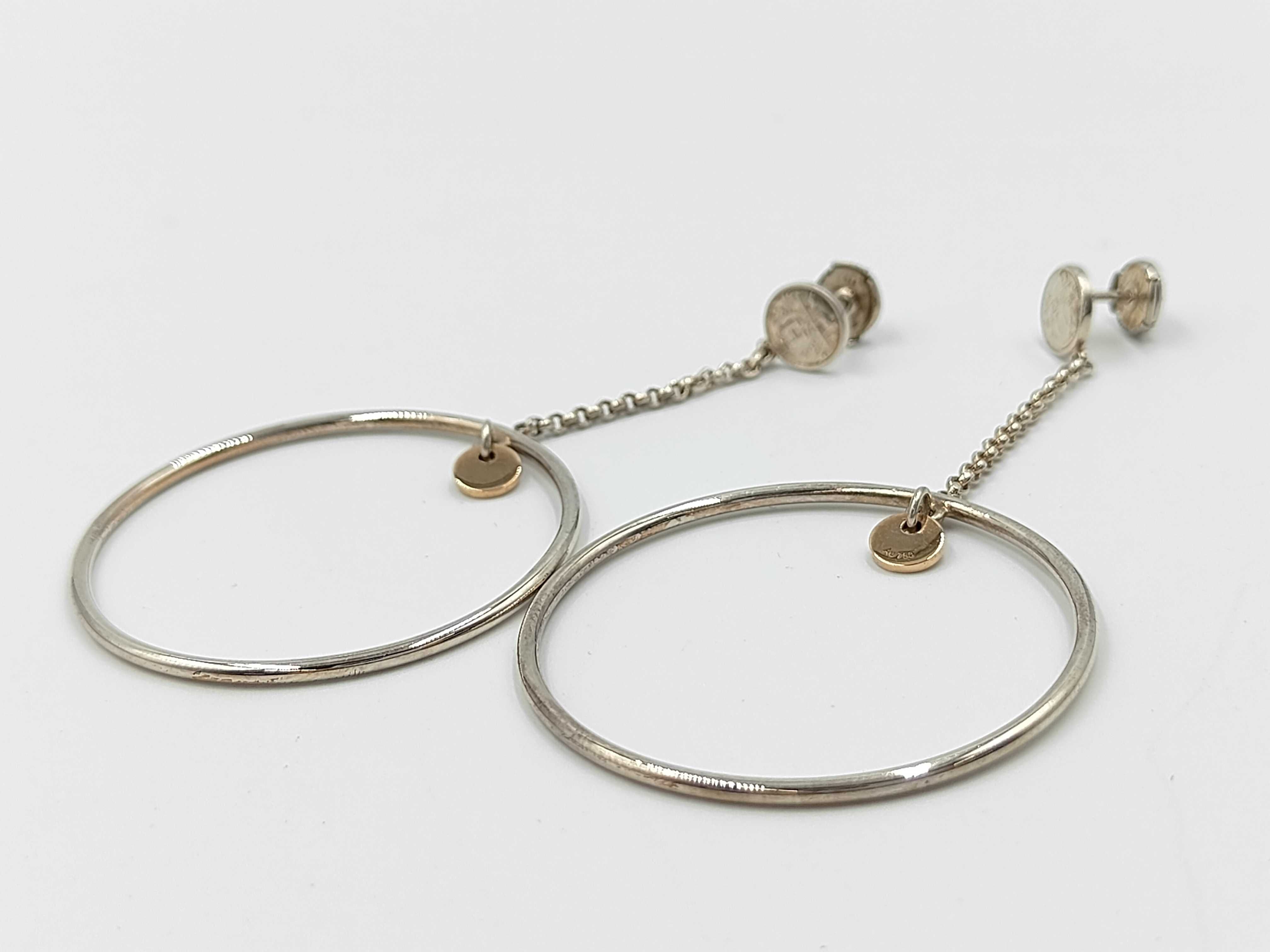 925/750 Ex-Libris Earrings — view 3