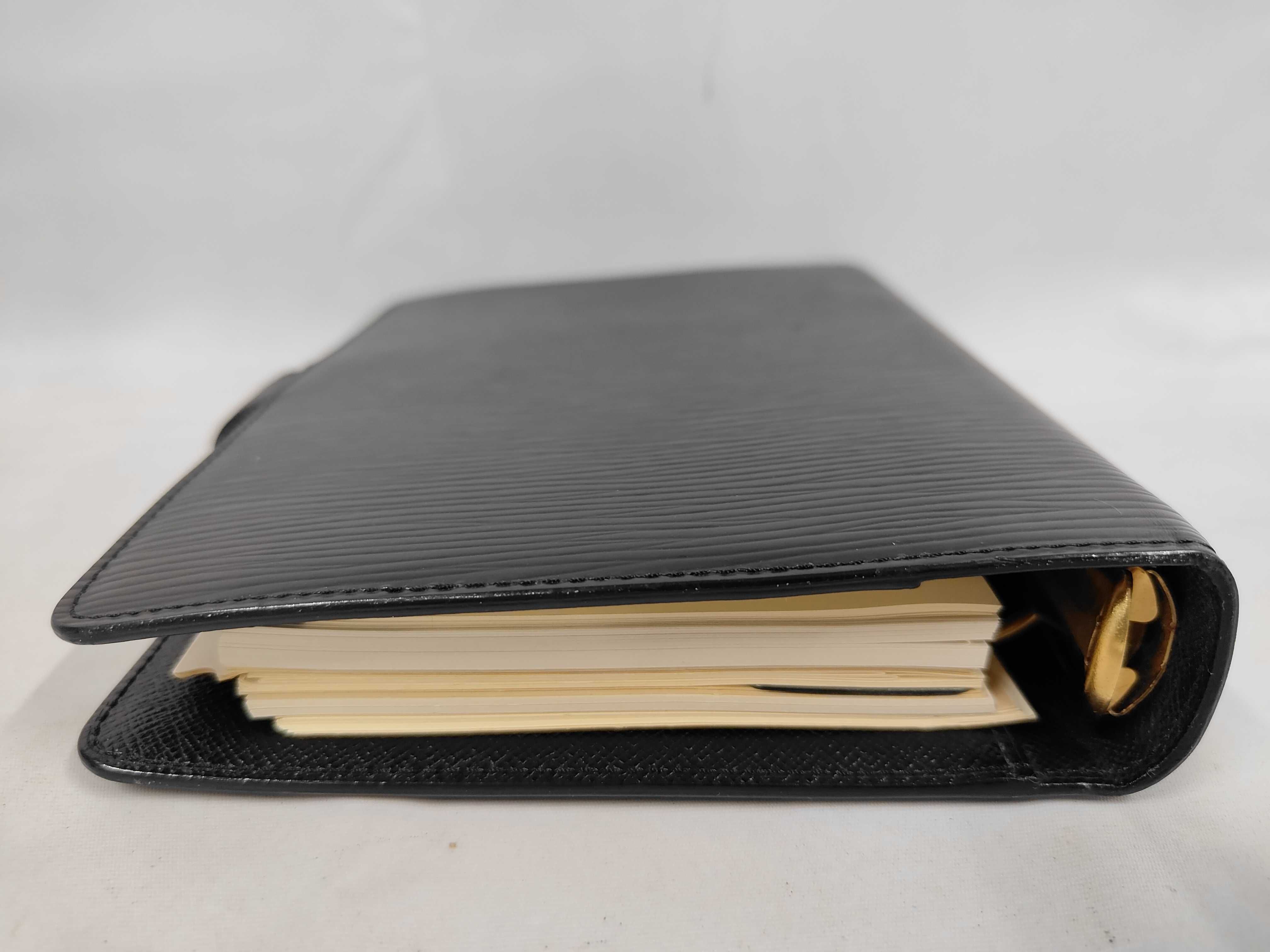 Epi Leather Agenda Black Notebook Cover — view 4