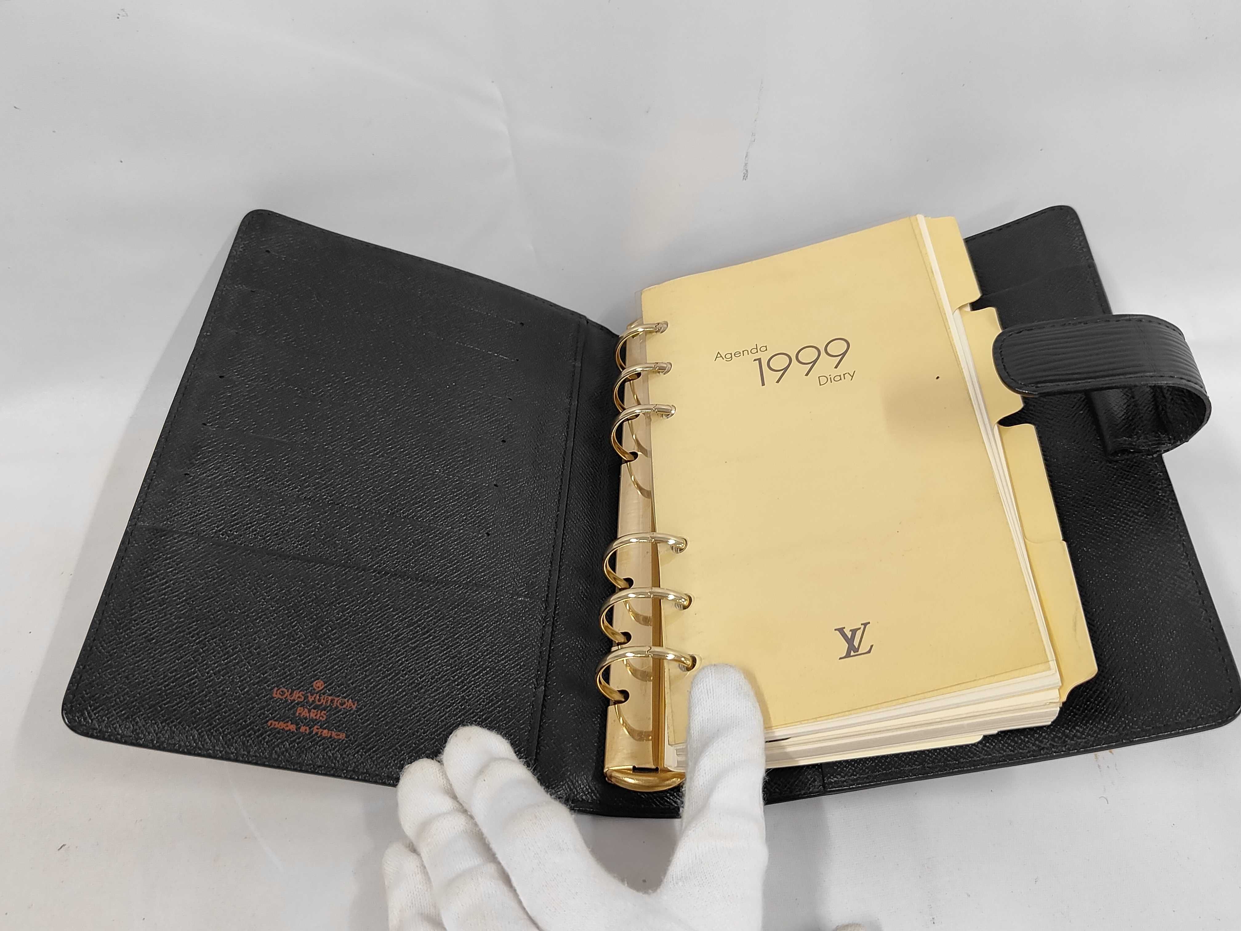 Epi Leather Agenda Black Notebook Cover — view 8