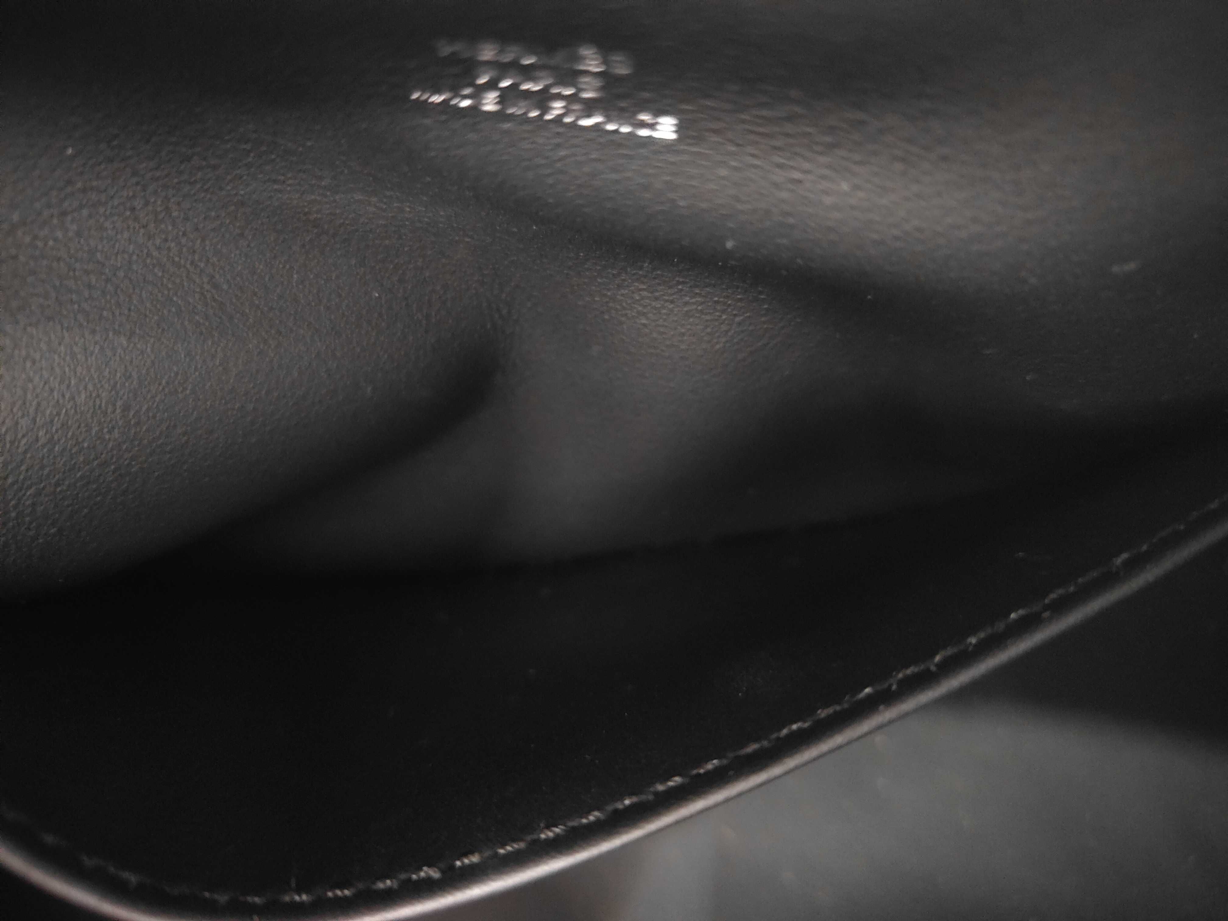 Pochette Kelly, Black Swift Leather, Silver Hardware, G Stamp, Handbag — view 9