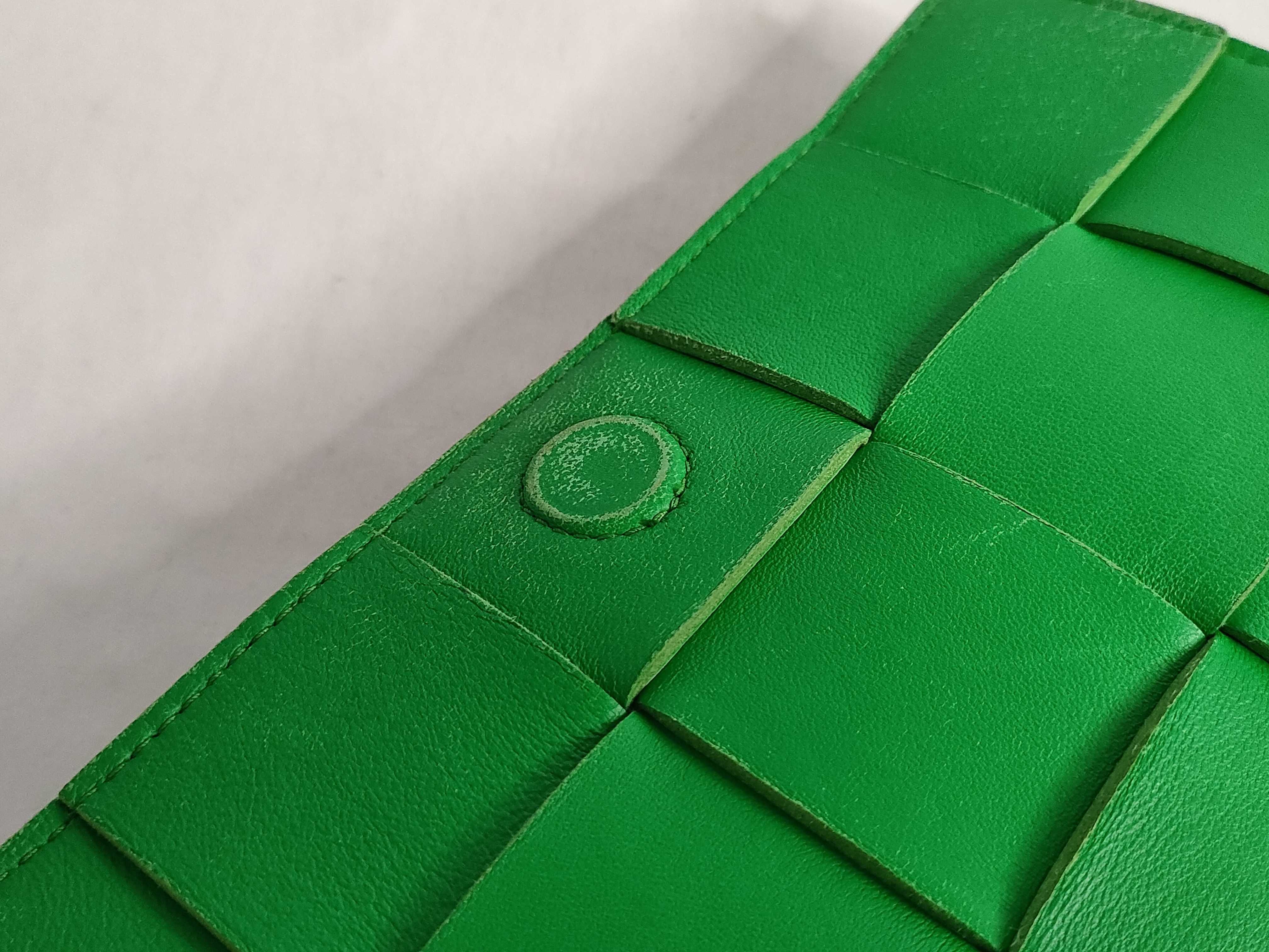 KR- Maxi Intrecciato Cassette Leather Shoulder Bag Green - Grade Shoulder Bag — view 14