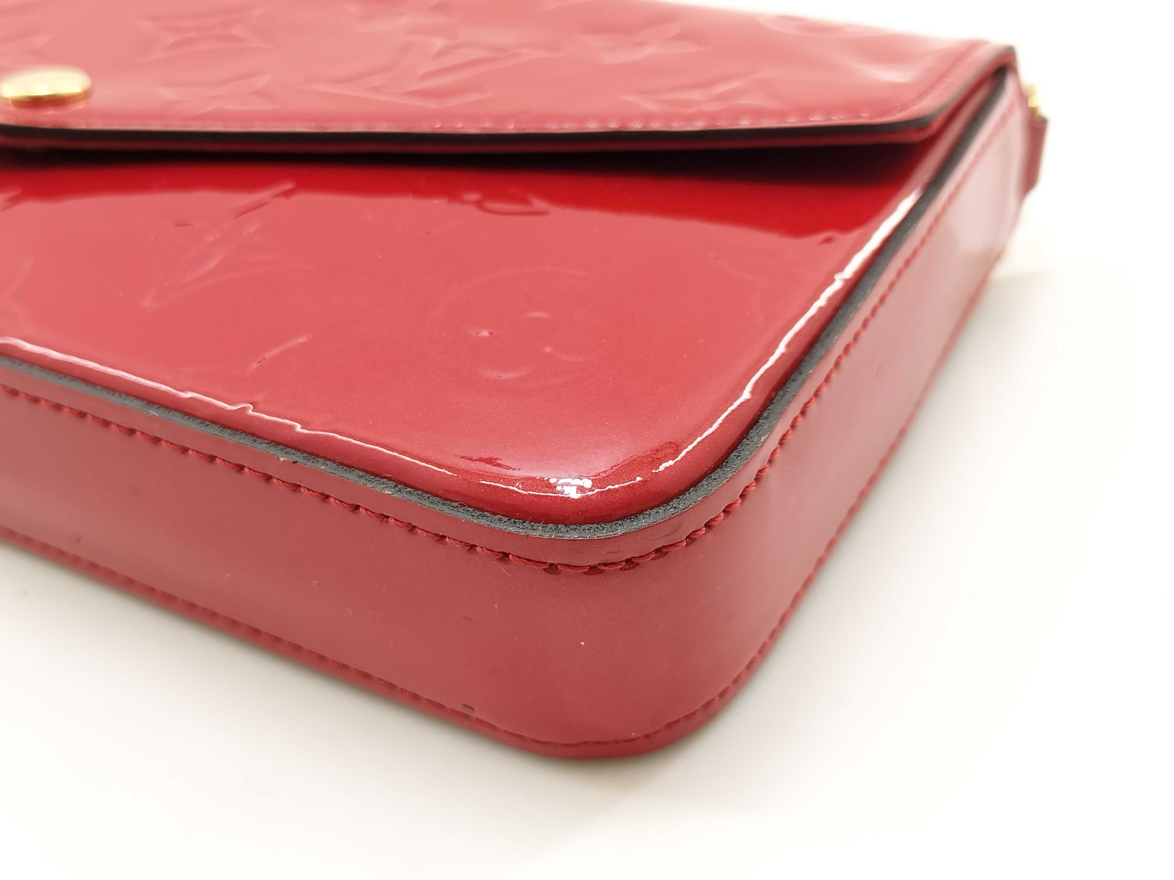 Vernis Louis Vuitton Enamel Pochette Felicie Monogram Shoulder Bag — view 4