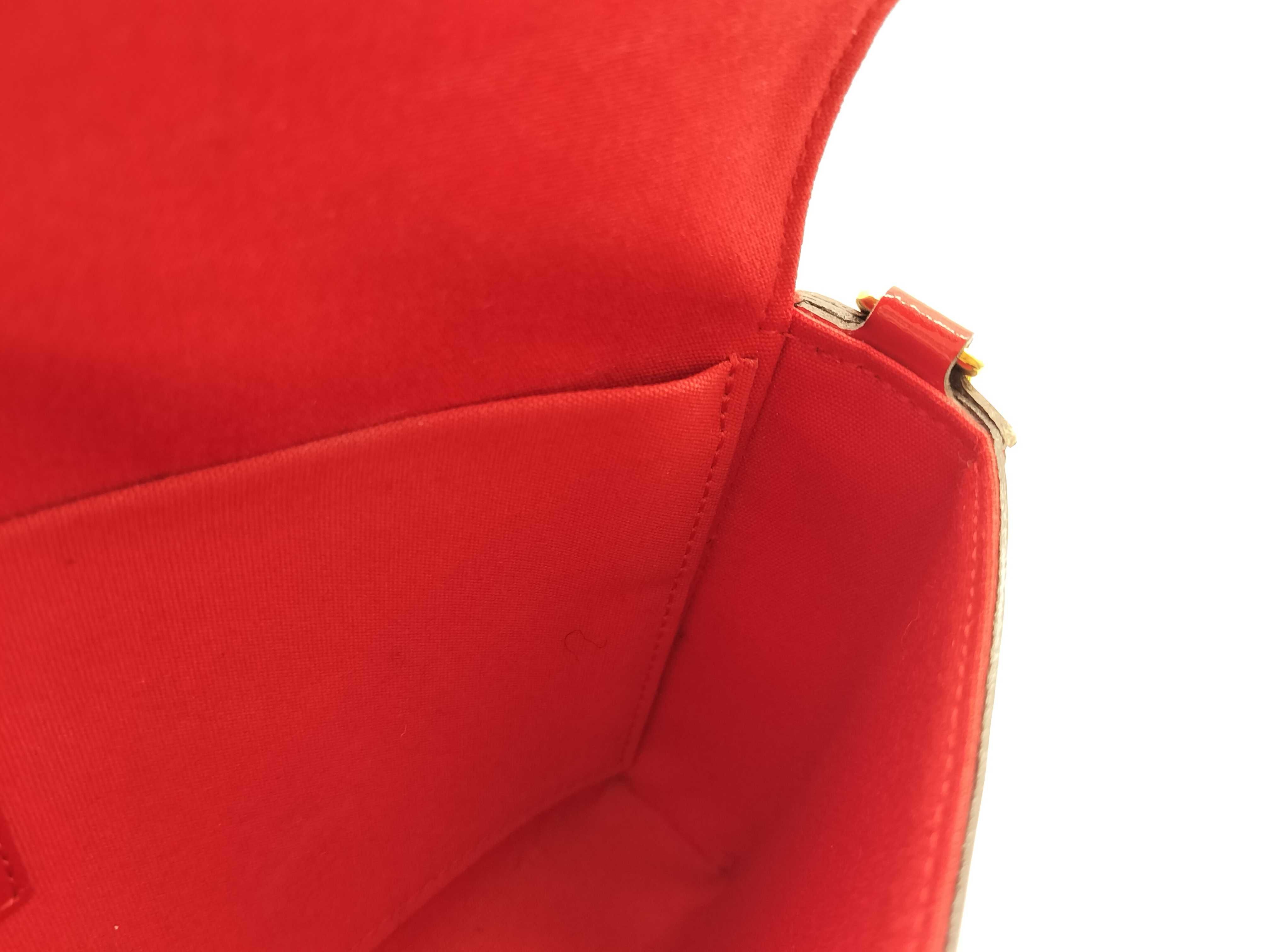 Vernis Louis Vuitton Enamel Pochette Felicie Monogram Shoulder Bag — view 10