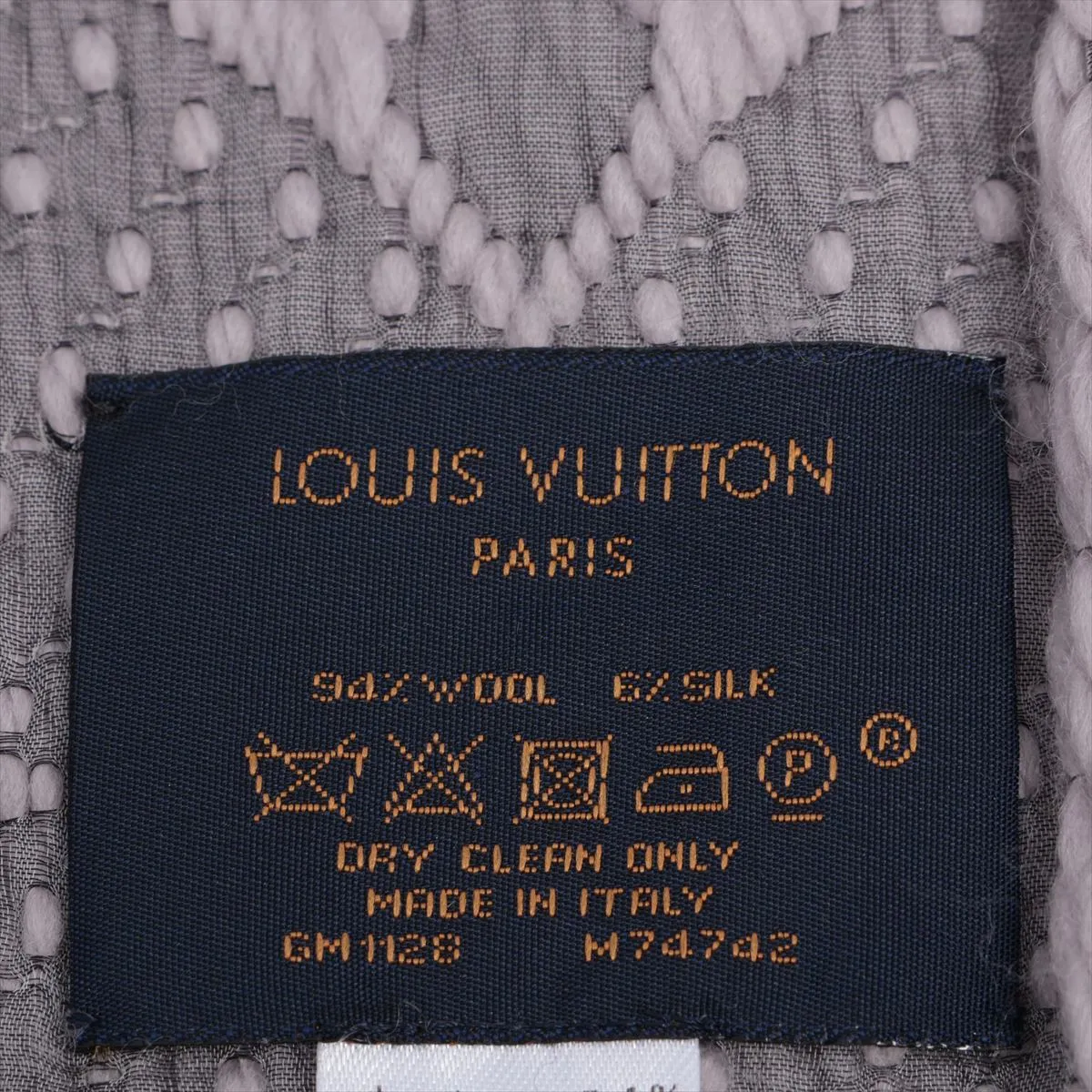 M74742 Escharpe Logomania GM1128 Muffler Wool x Silk Griperle — view 3