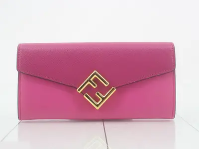 FF Diamond Long Wallet, Pink