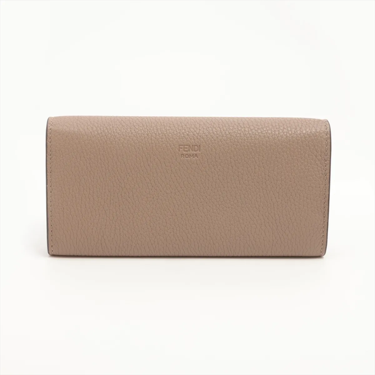 Peekaboo 8M0427 Leather Long Wallet, Beige — view 2