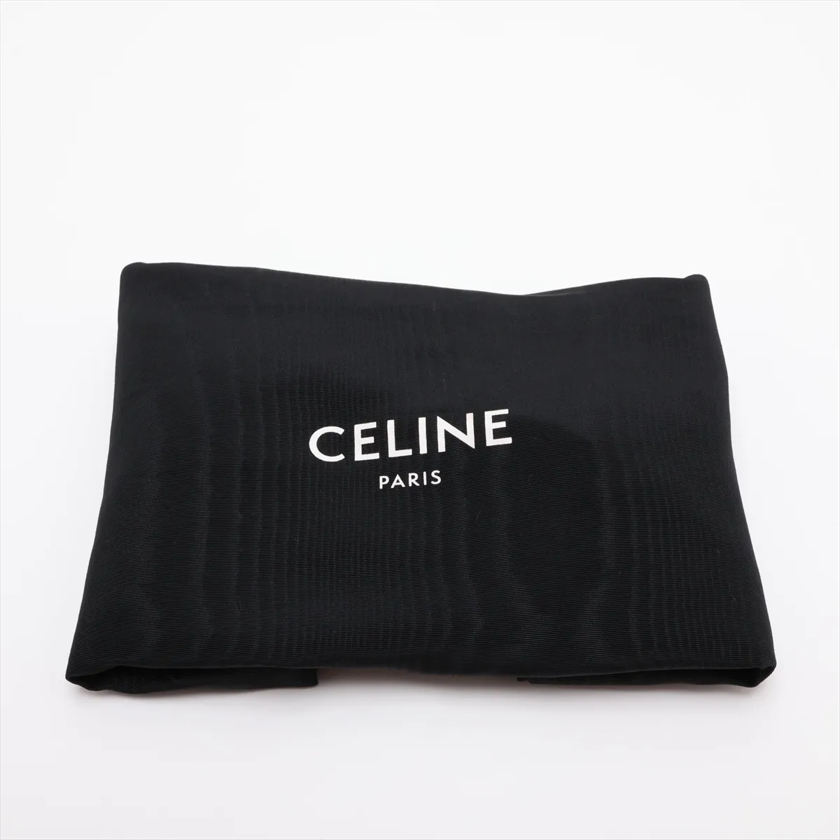 Triomphe Teen Leather Shoulder Bag, Black — view 12