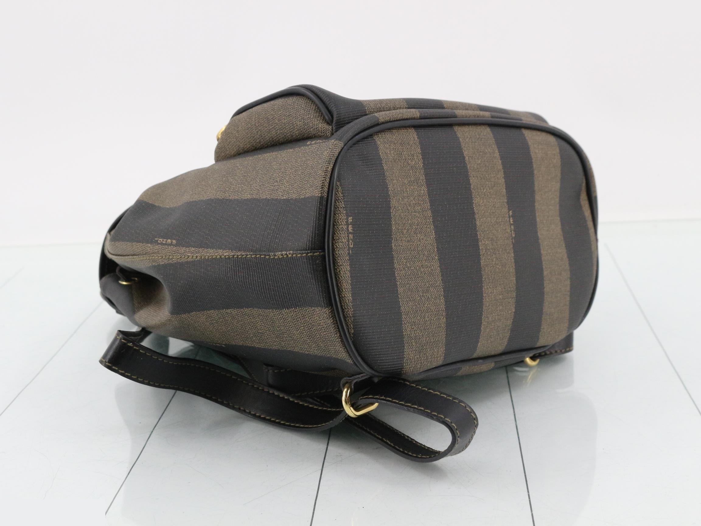 Pecan Backpack, PVC/Leather, Brown — view 5