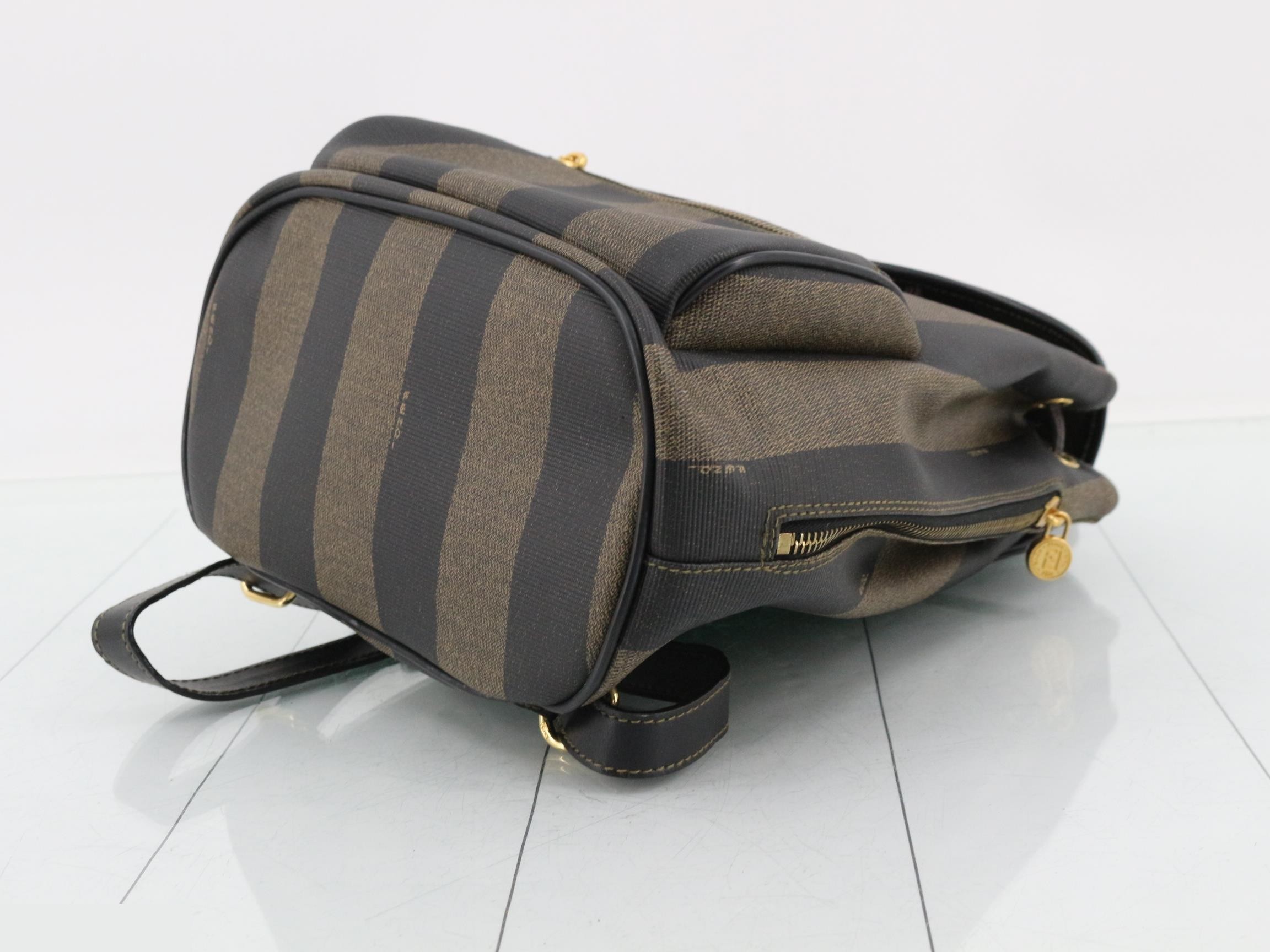 Pecan Backpack, PVC/Leather, Brown — view 6