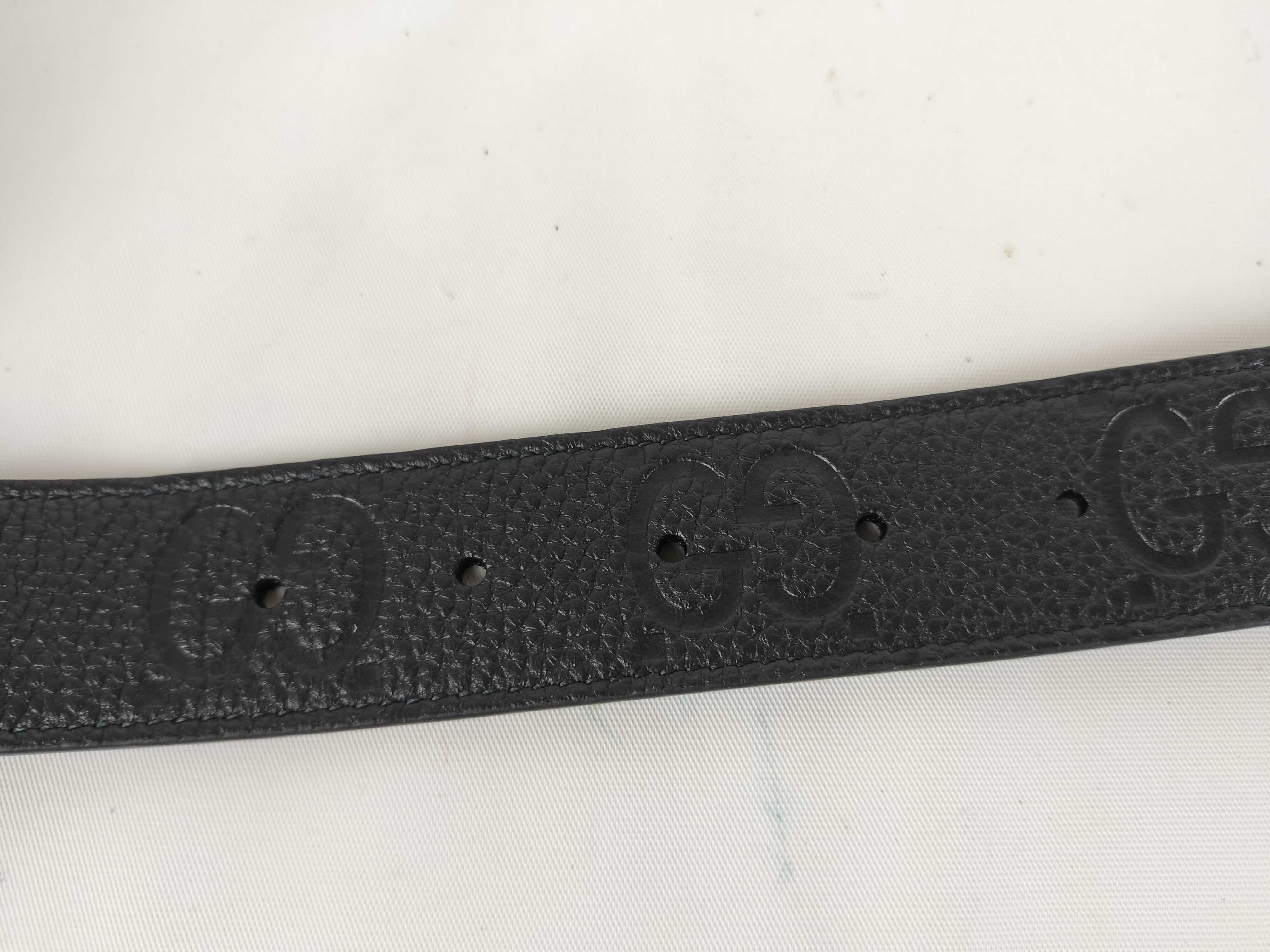 GG embossed silver hardware belt — view 5