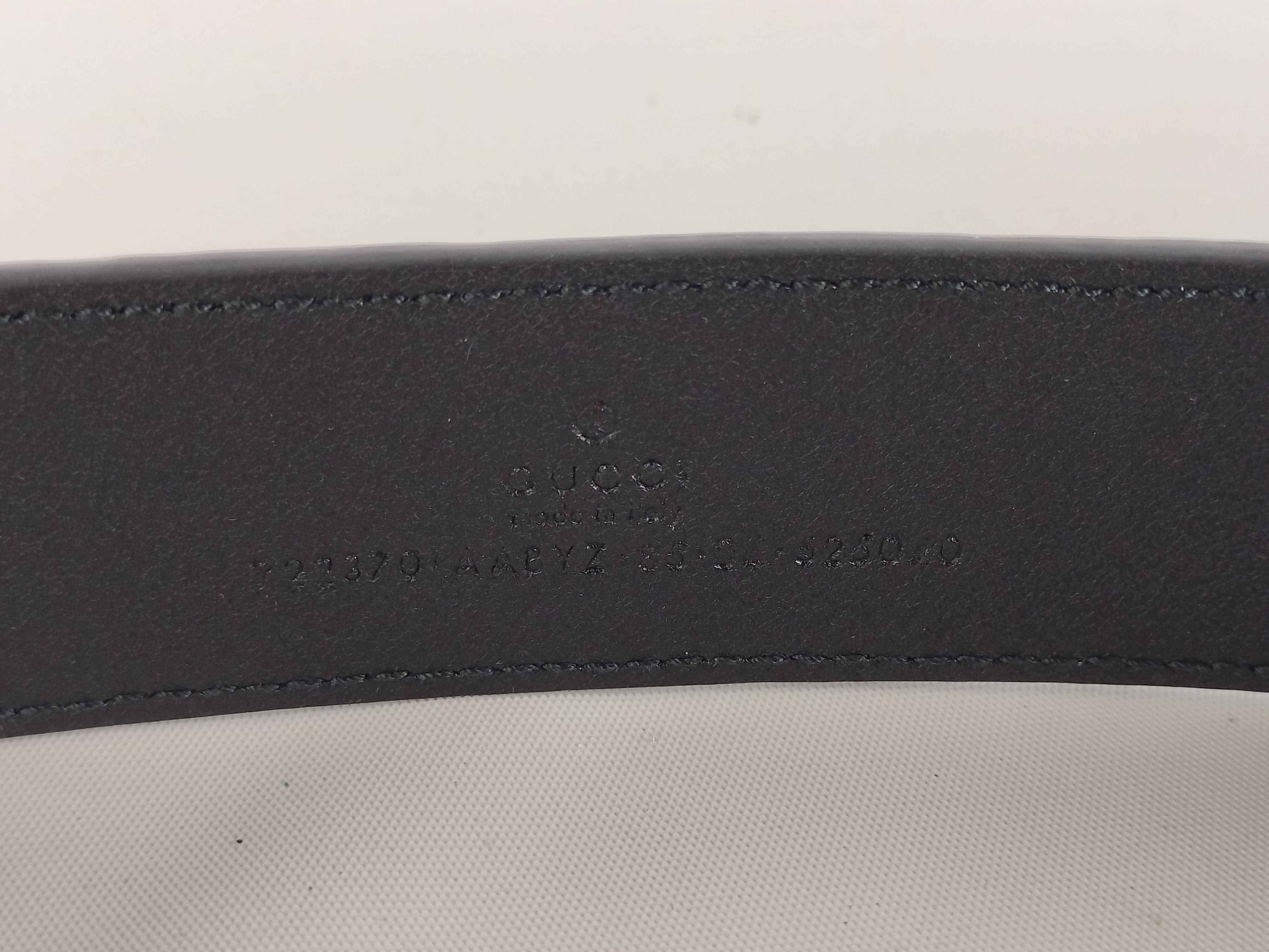 GG embossed silver hardware belt — view 7