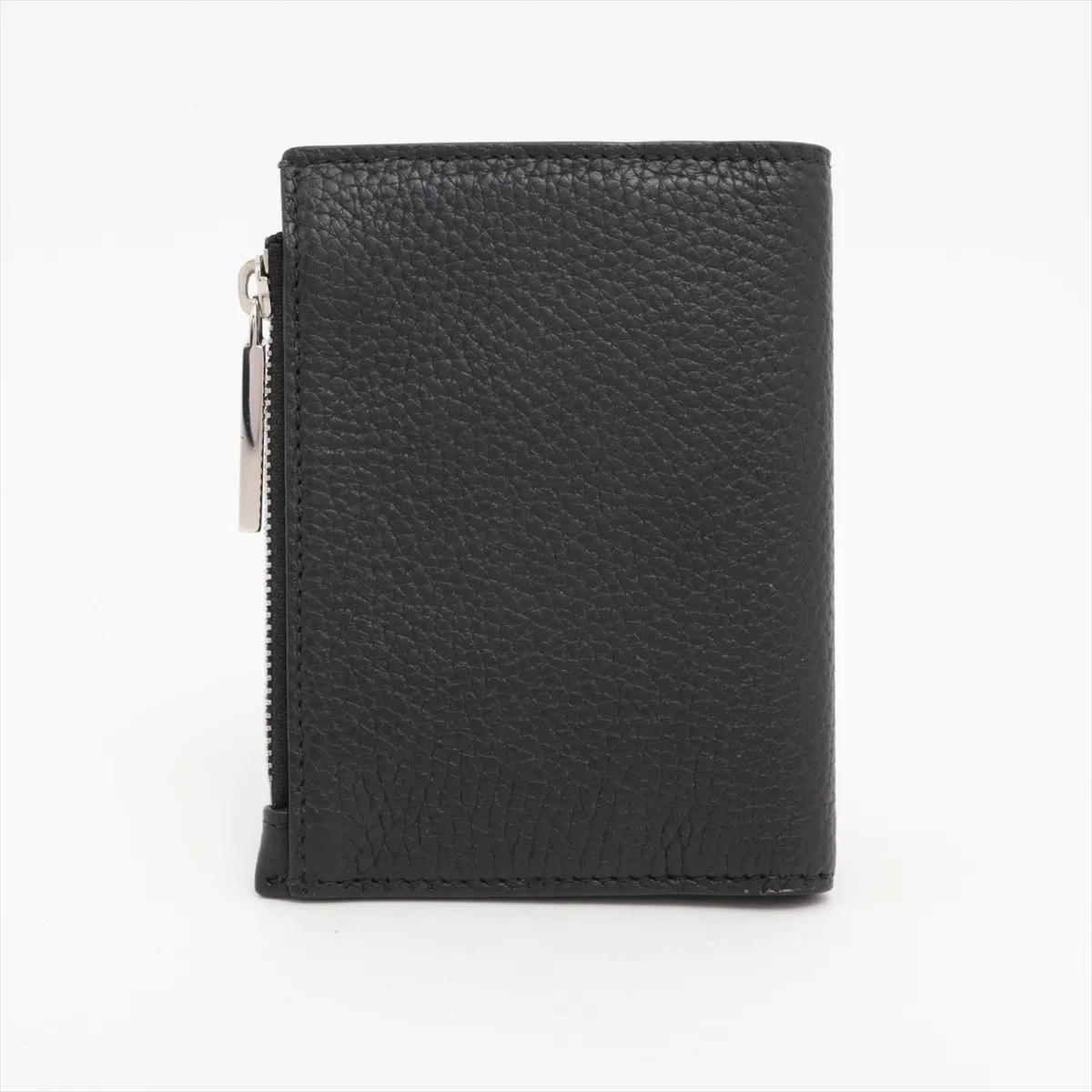 Logo 795292 Leather Compact Wallet Black — view 2