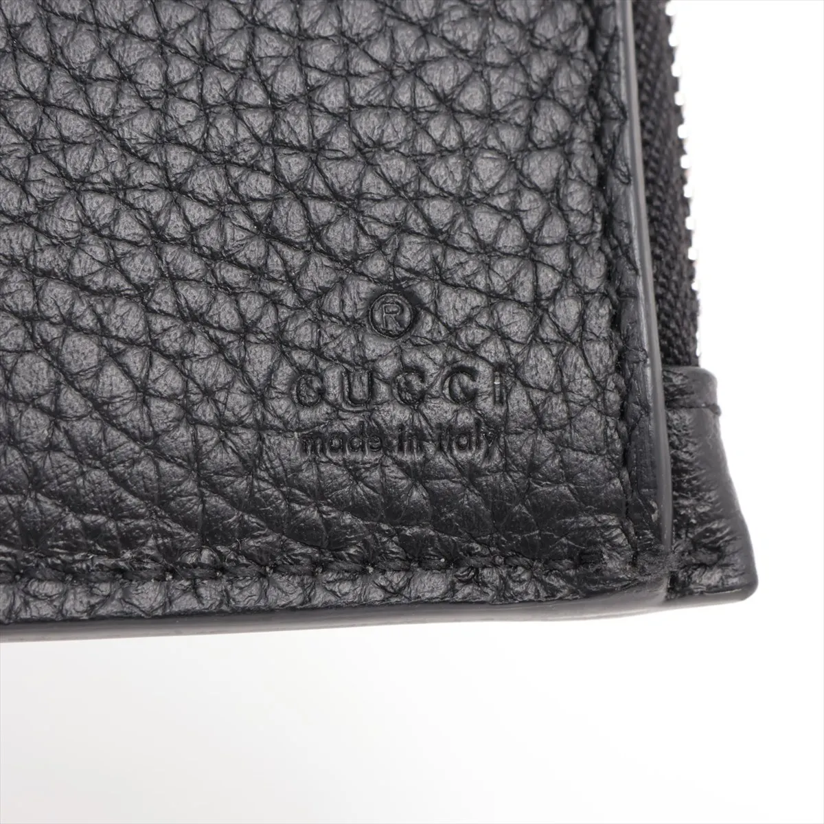 Logo 795292 Leather Compact Wallet Black — view 6