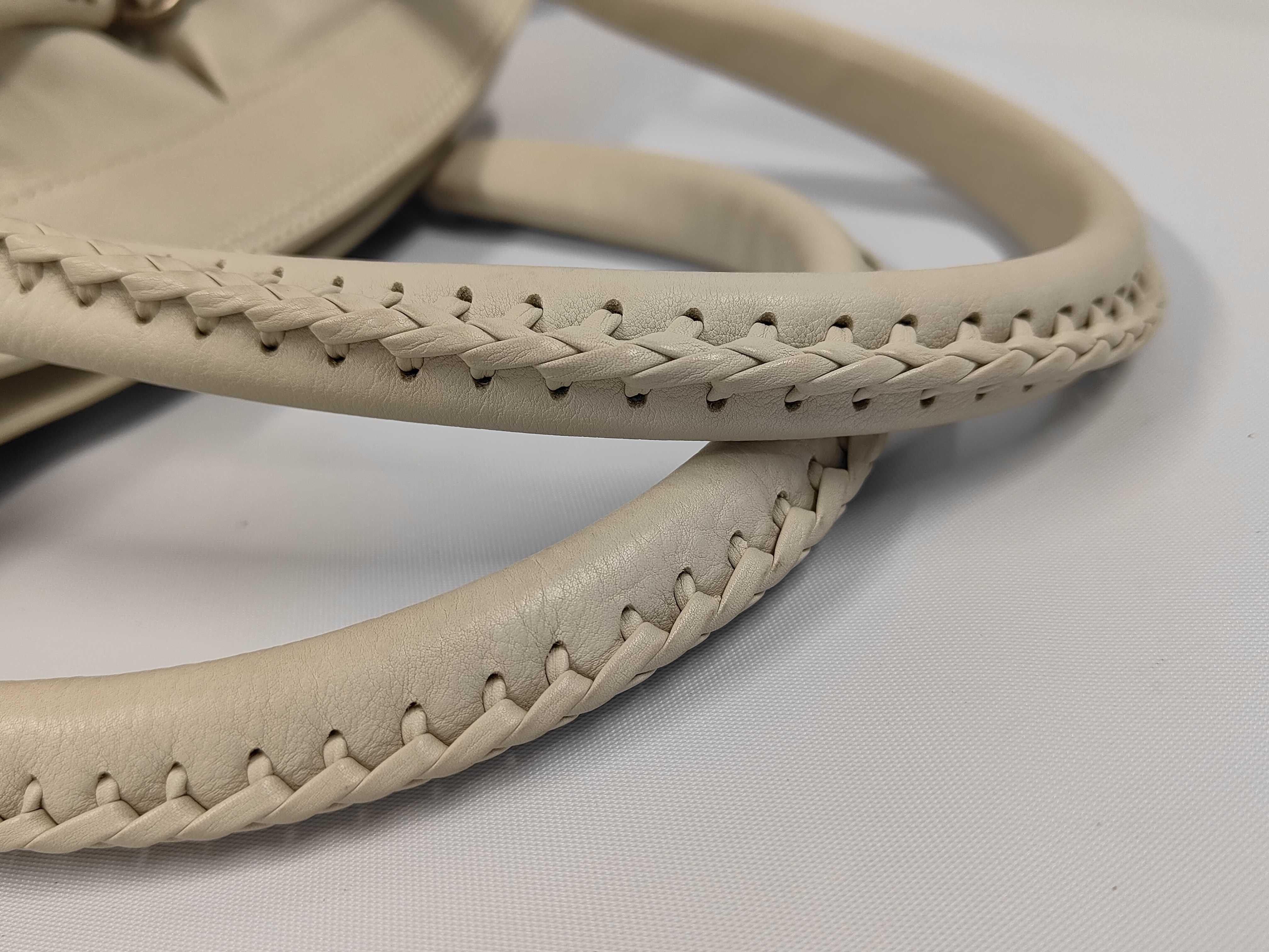 Leather Handbag, White Shoulder Bag — view 5