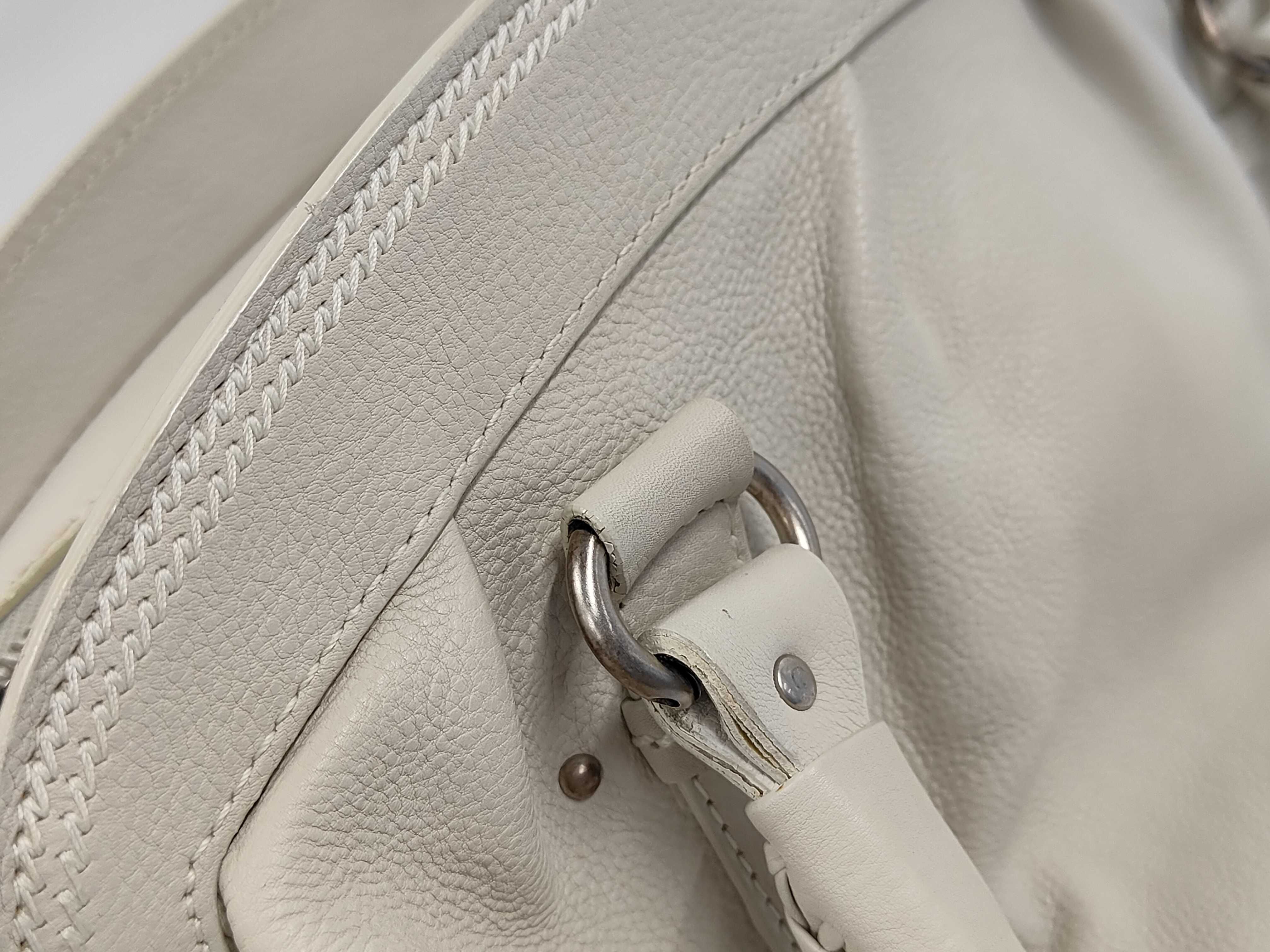 Leather Handbag, White Shoulder Bag — view 6