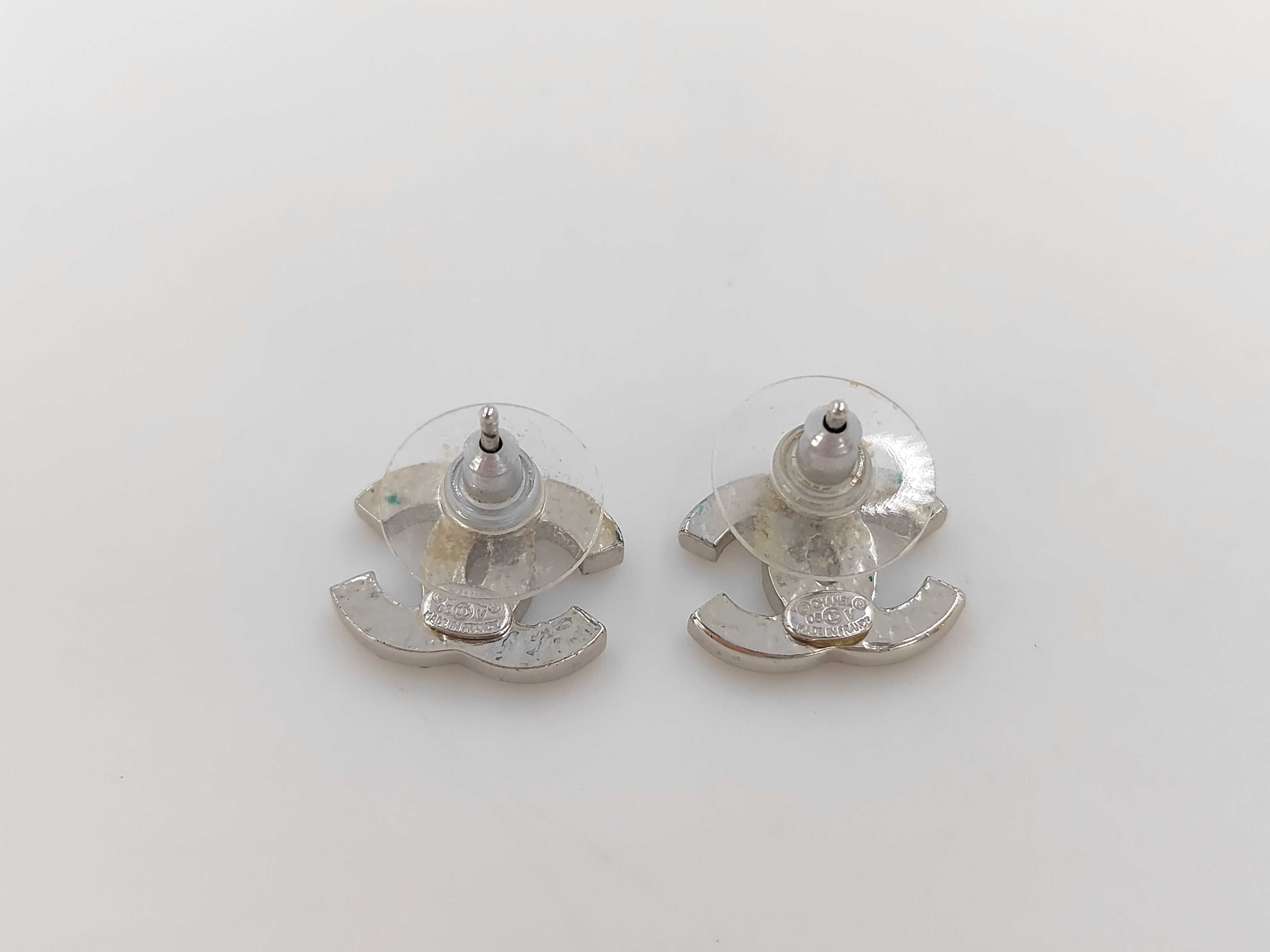 Rhinestone Coco Mark Earrings — view 2