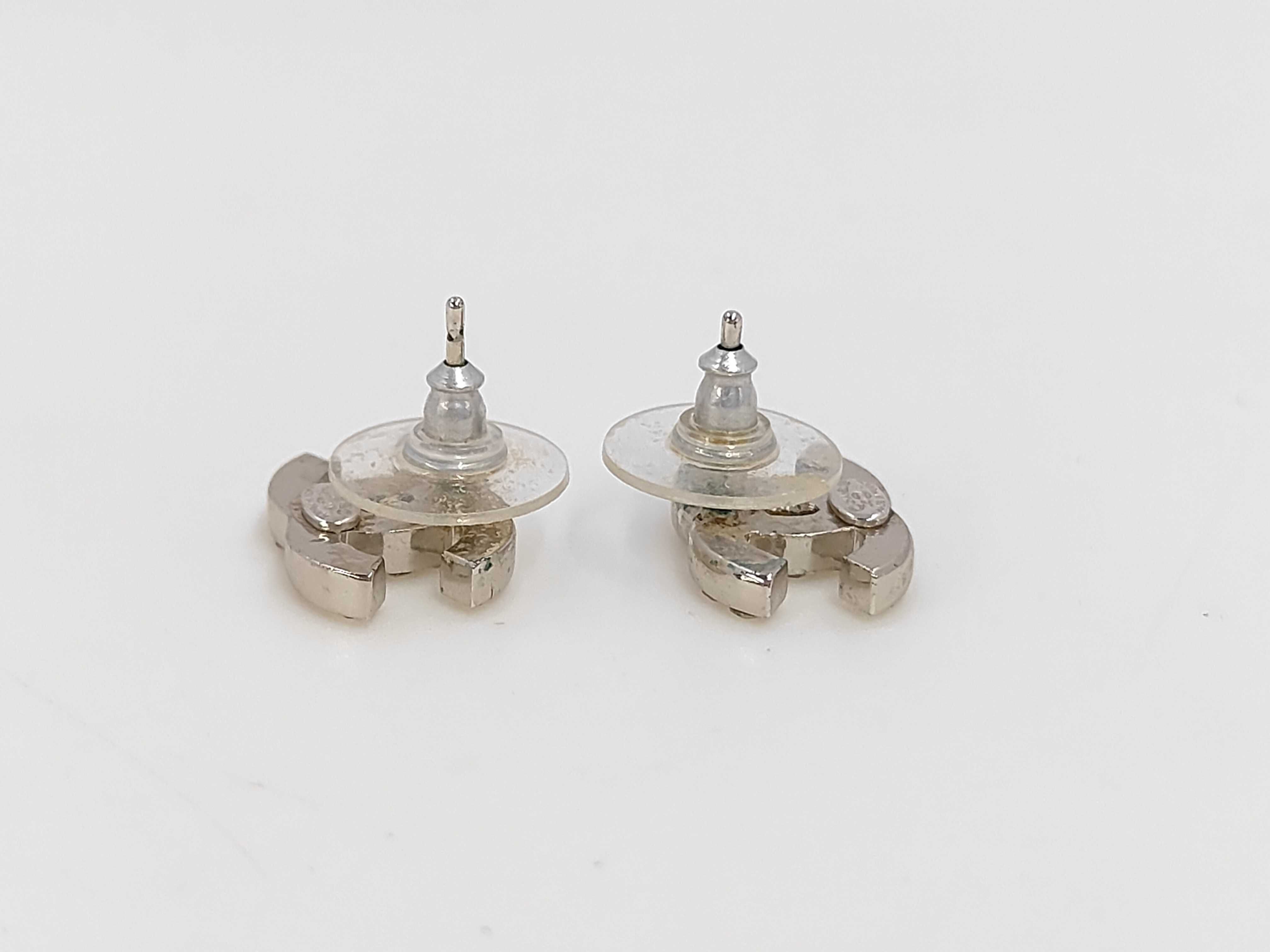 Rhinestone Coco Mark Earrings — view 3