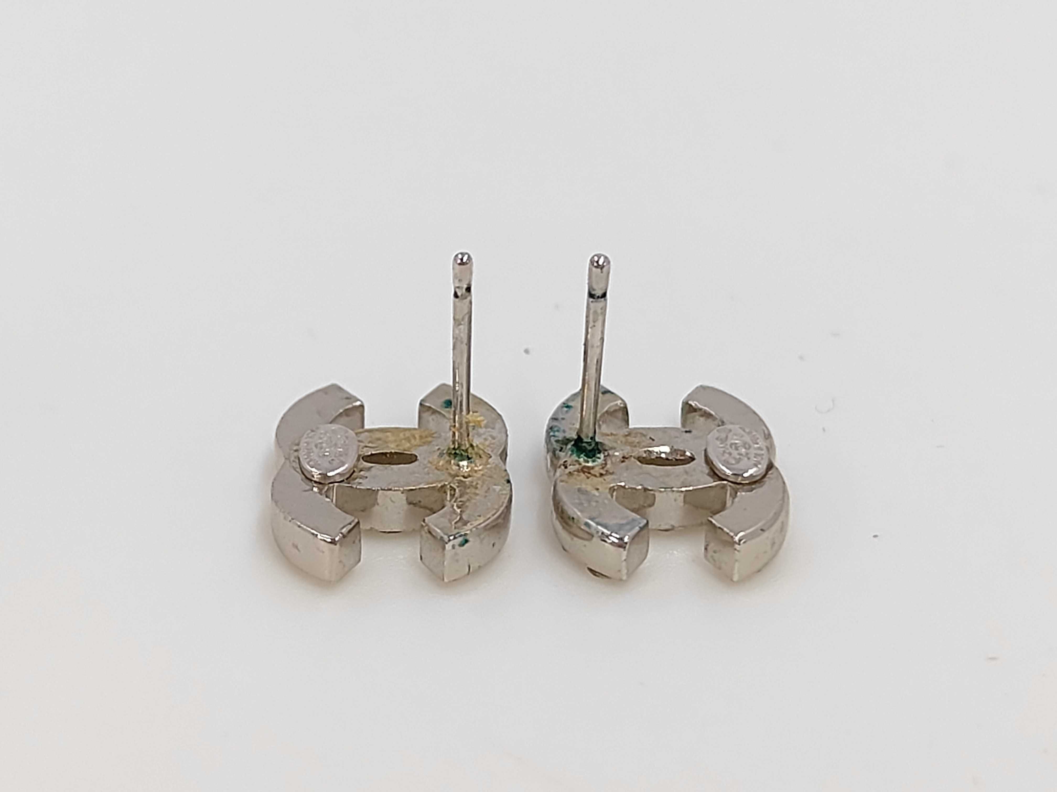 Rhinestone Coco Mark Earrings — view 5