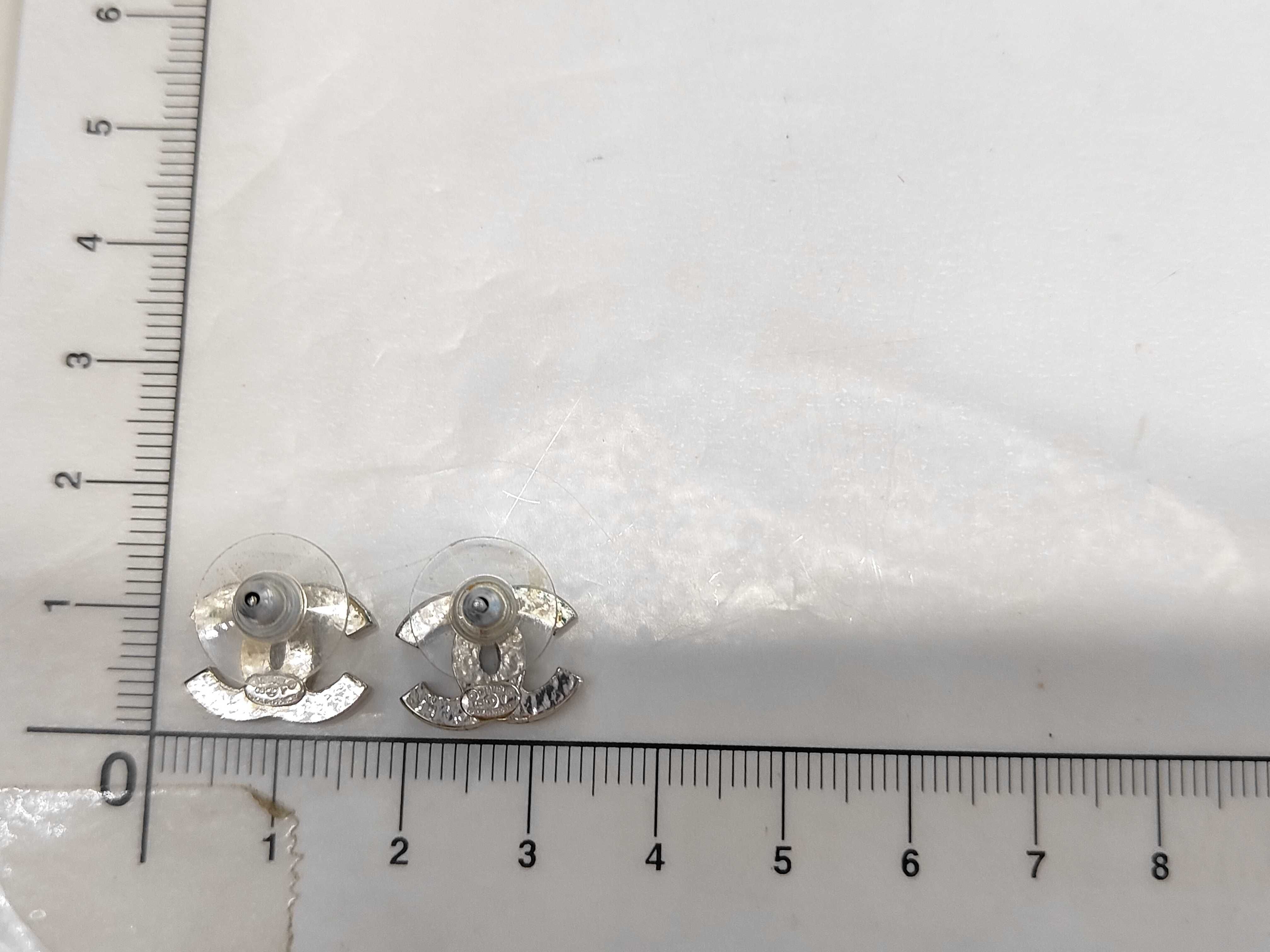 Rhinestone Coco Mark Earrings — view 7