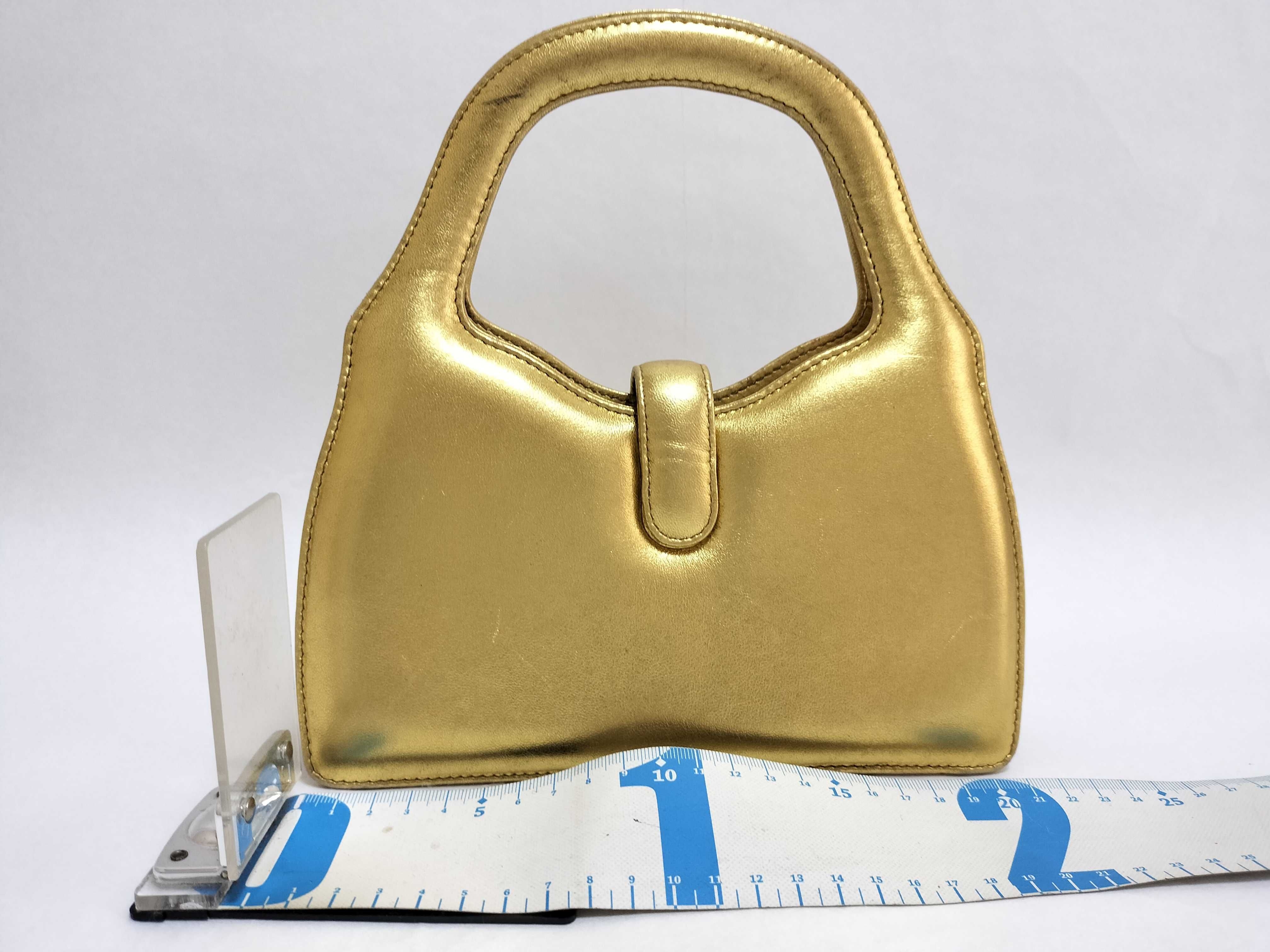 Gold Leather Handbag — view 2