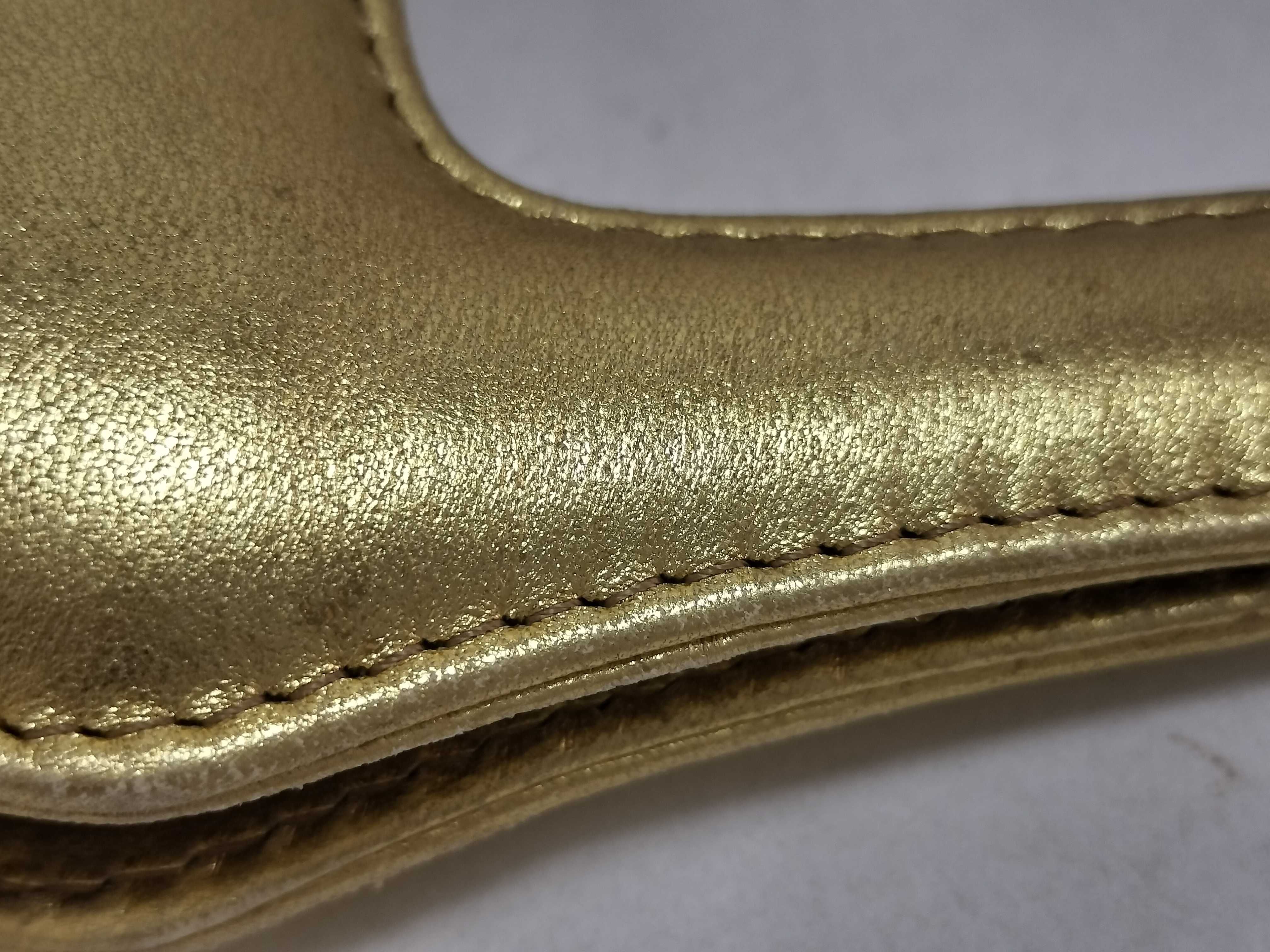 Gold Leather Handbag — view 5