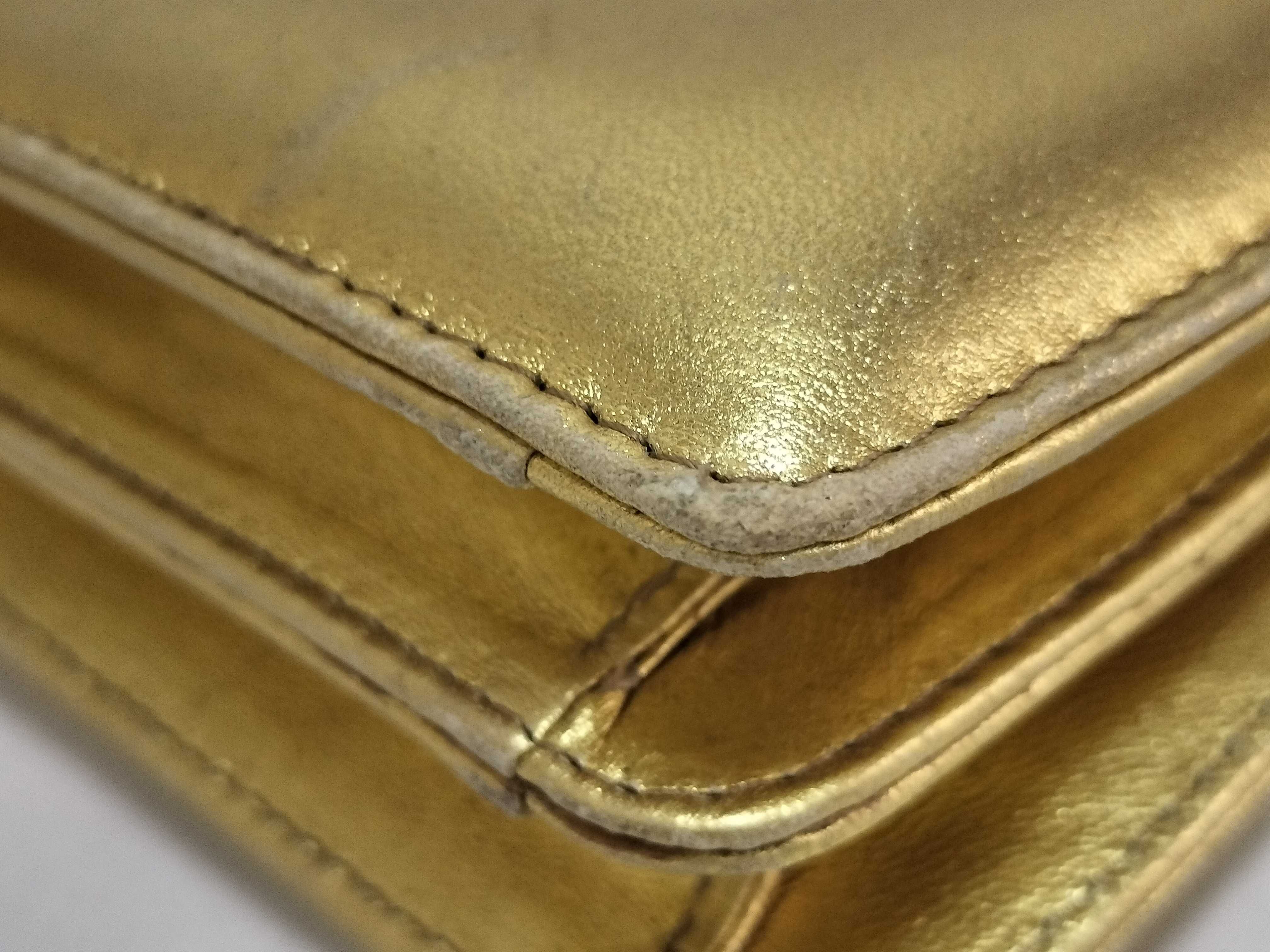 Gold Leather Handbag — view 7