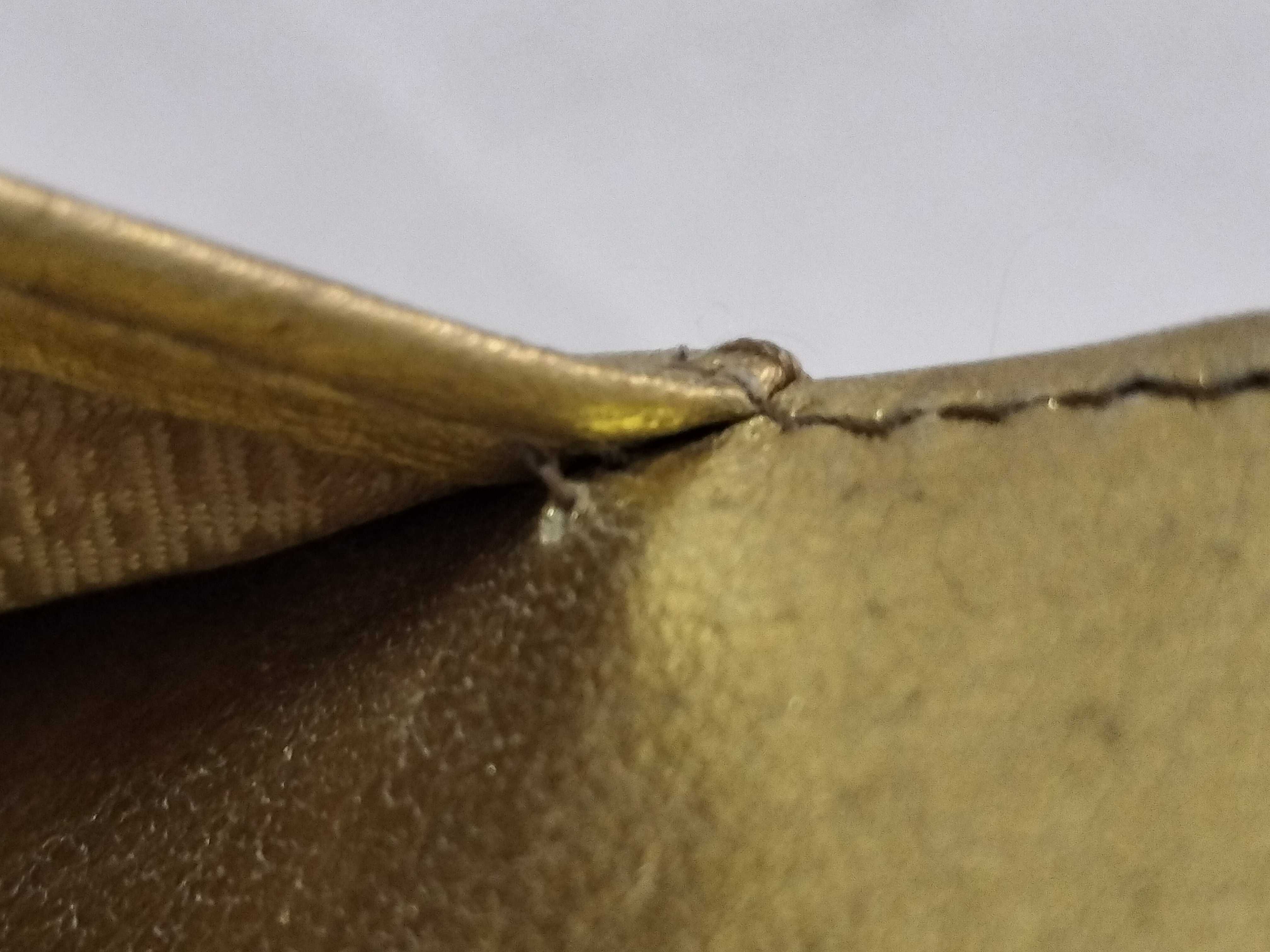 Gold Leather Handbag — view 9