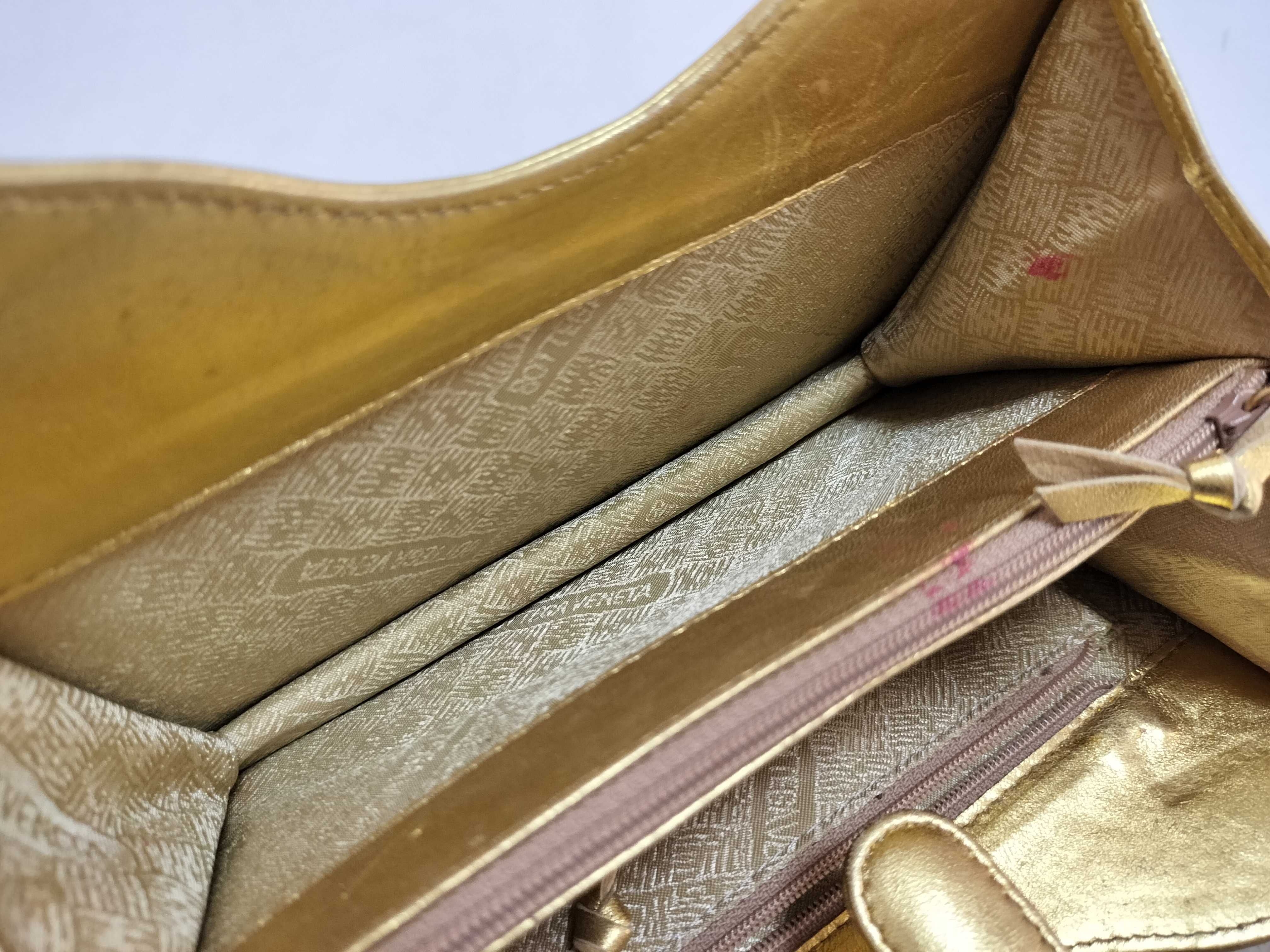 Gold Leather Handbag — view 10