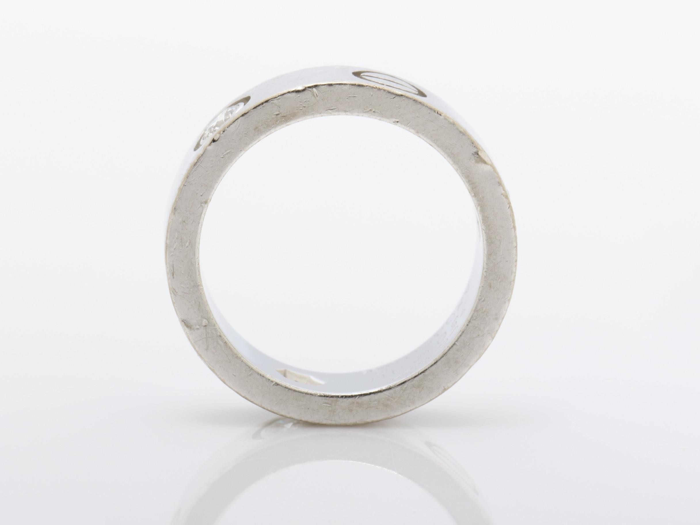 Love Ring, 750WG, Diamond, 7.9g, Size #46 — view 5